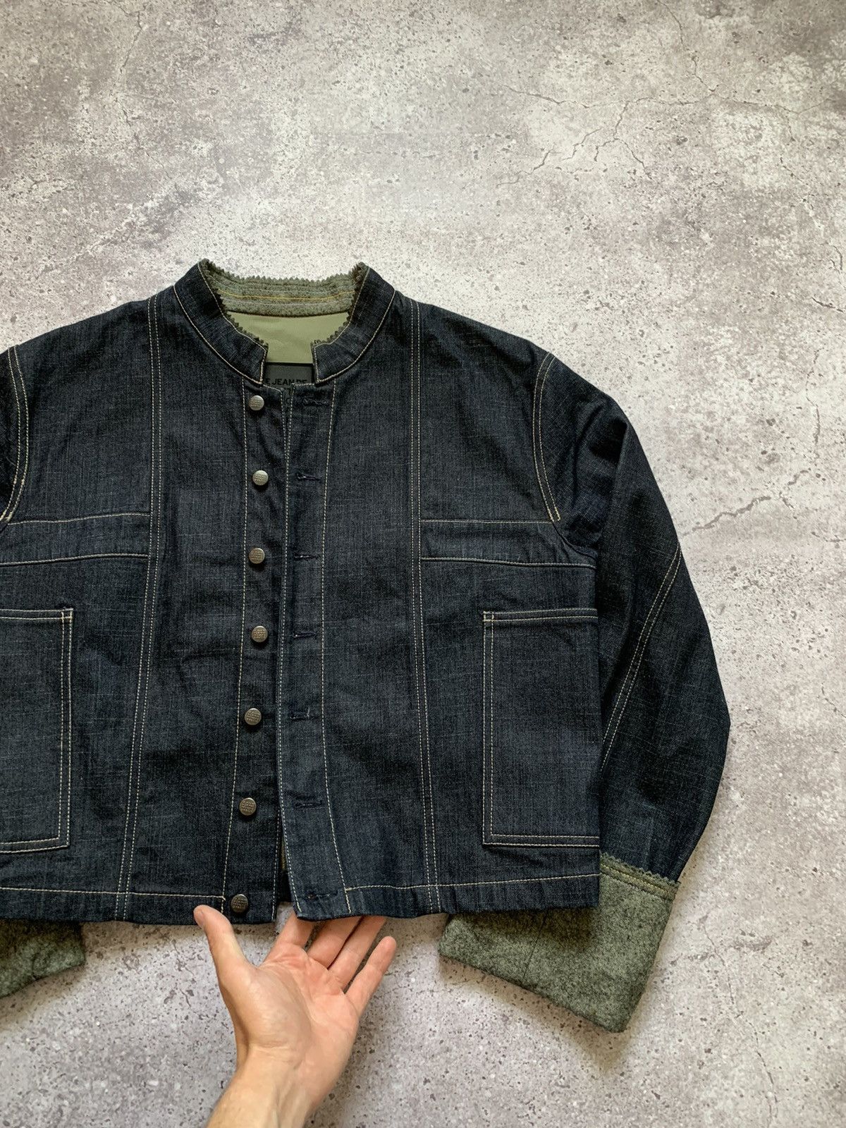 Marithe + Francois Girbaud Archive Marithe Francois Girbaud Cropped Denim Jacket Size M / US 6-8 / IT 42-44 - 2 Thumbnail