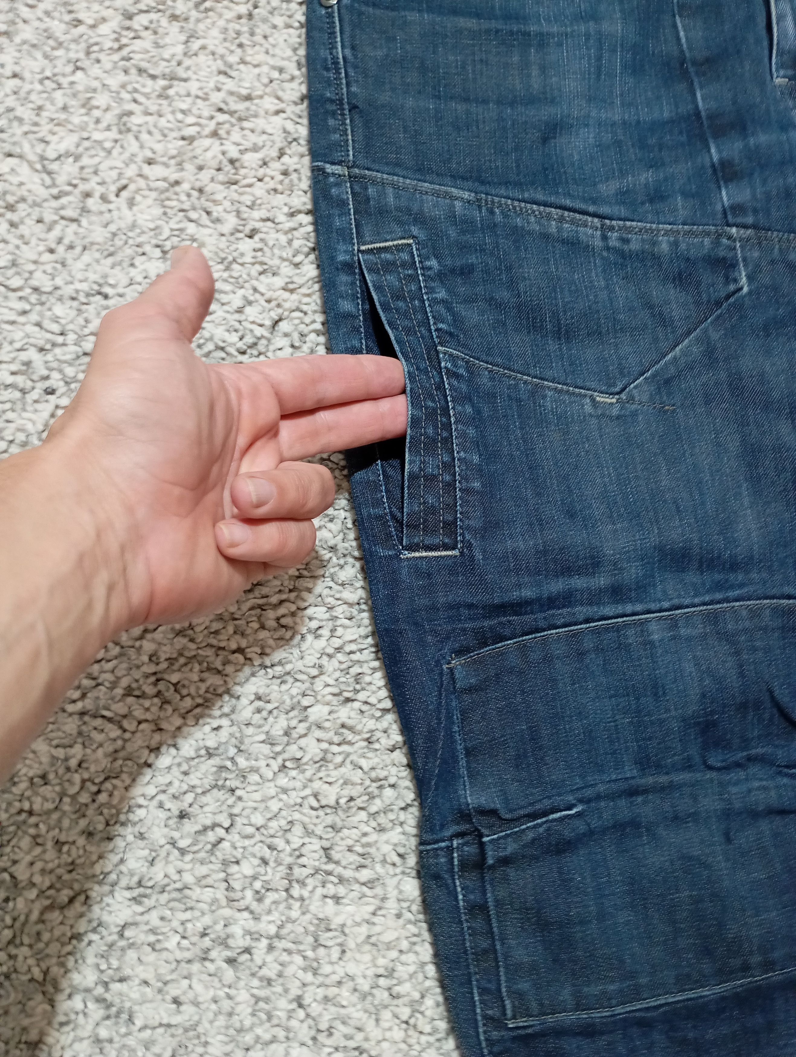 G-Star G Star Raw Vintage Mens Denim Pants Double Knee Jeans Size US 31 - 12 Thumbnail
