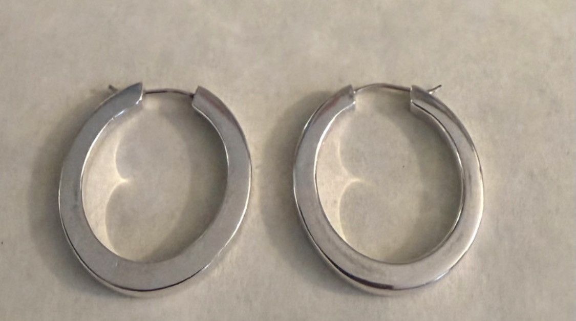 Coach Coach Sterling Silver hoop Earrings Size ONE SIZE - 3 Thumbnail