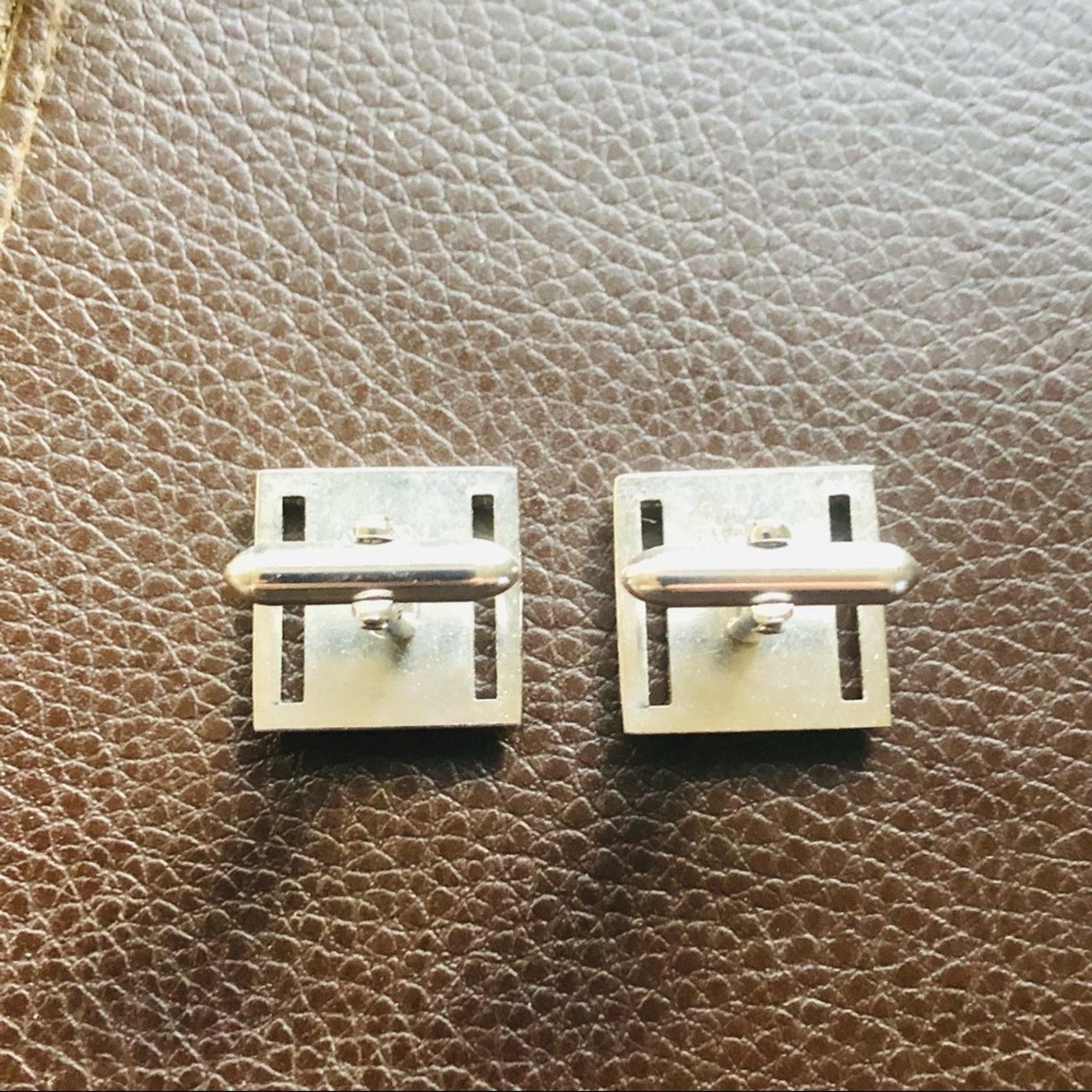 Vintage Vintage men’s Swank silver plated square cuff links Size ONE SIZE - 5 Thumbnail