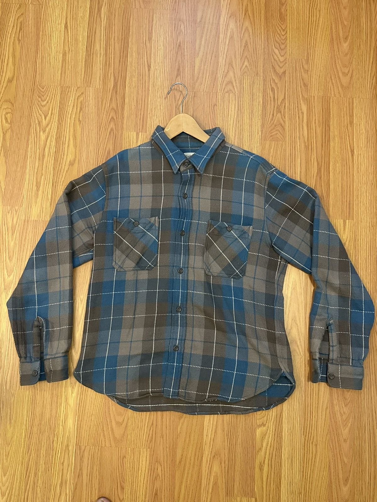 Tenderloin Tenderloin - Wool Check Overshirt - Size M - Japan flannel Size US M / EU 48-50 / 2 - 2 Thumbnail