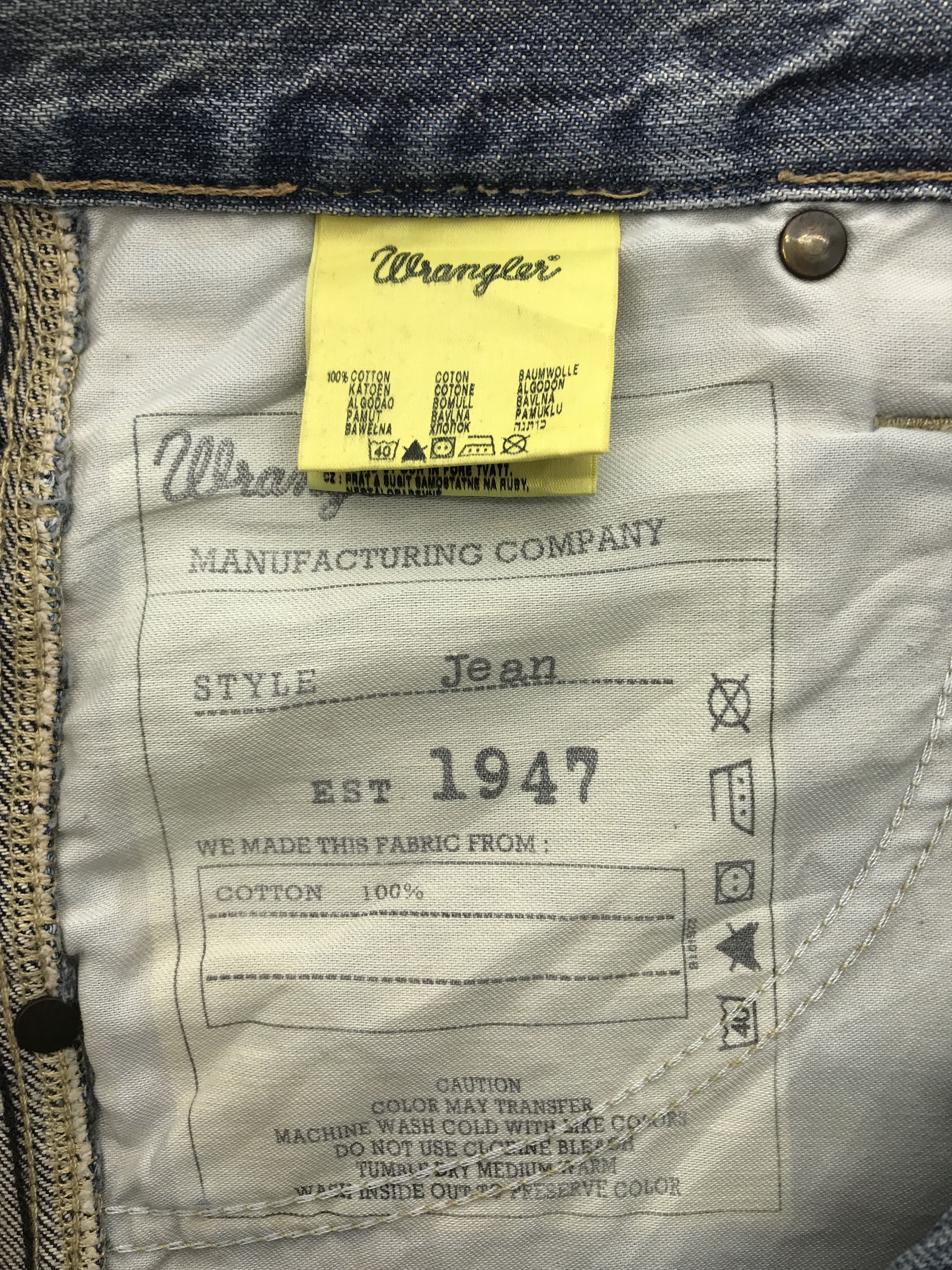 Wrangler Vintage Wrangler Fly Buttons Flare Jeans Size US 35 - 13 Thumbnail