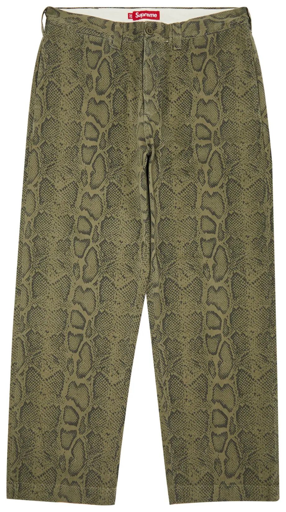 パンツ supreme chino pants snake 30 パンツ Supreme 24ss Chino Pants 30 Grey Supreme Snake Print