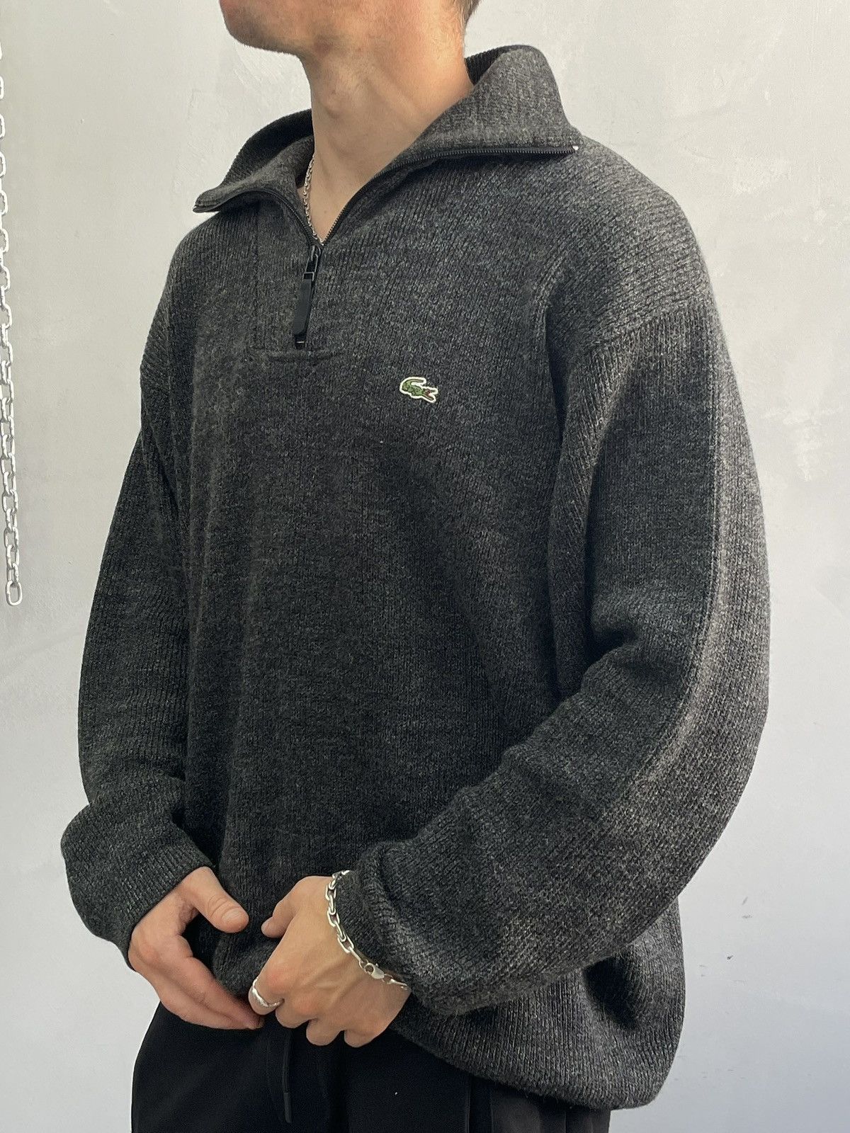 Lacoste Lacoste chemise retro 1/3 zip sweater hype Size US XL / EU 56 / 4 - 4 Thumbnail