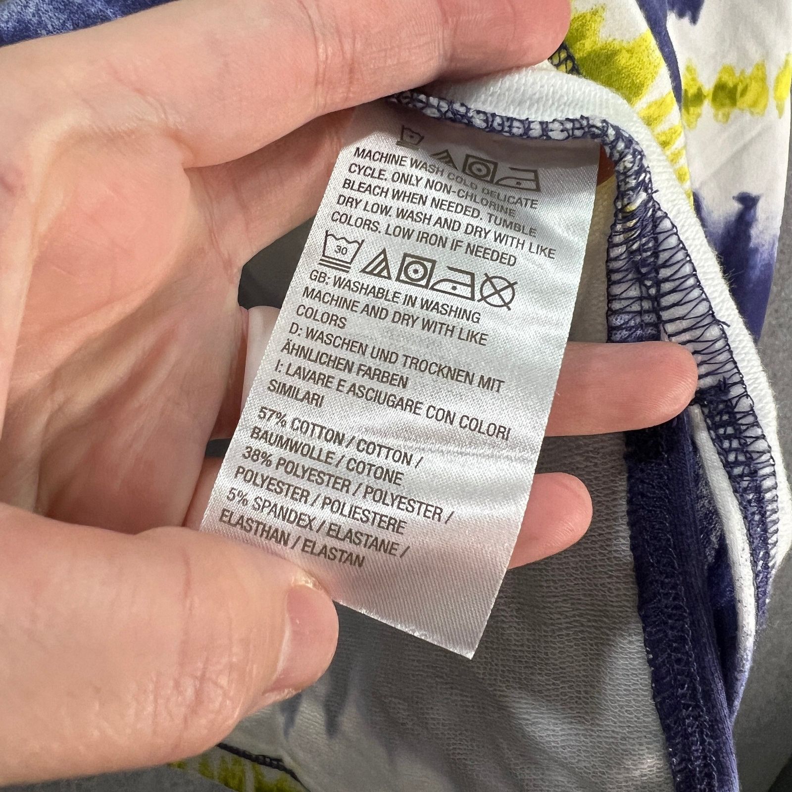 Other AnyBody Washed French Terry Printed Pullover Top Wisteria Size M / US 6-8 / IT 42-44 - 8 Thumbnail