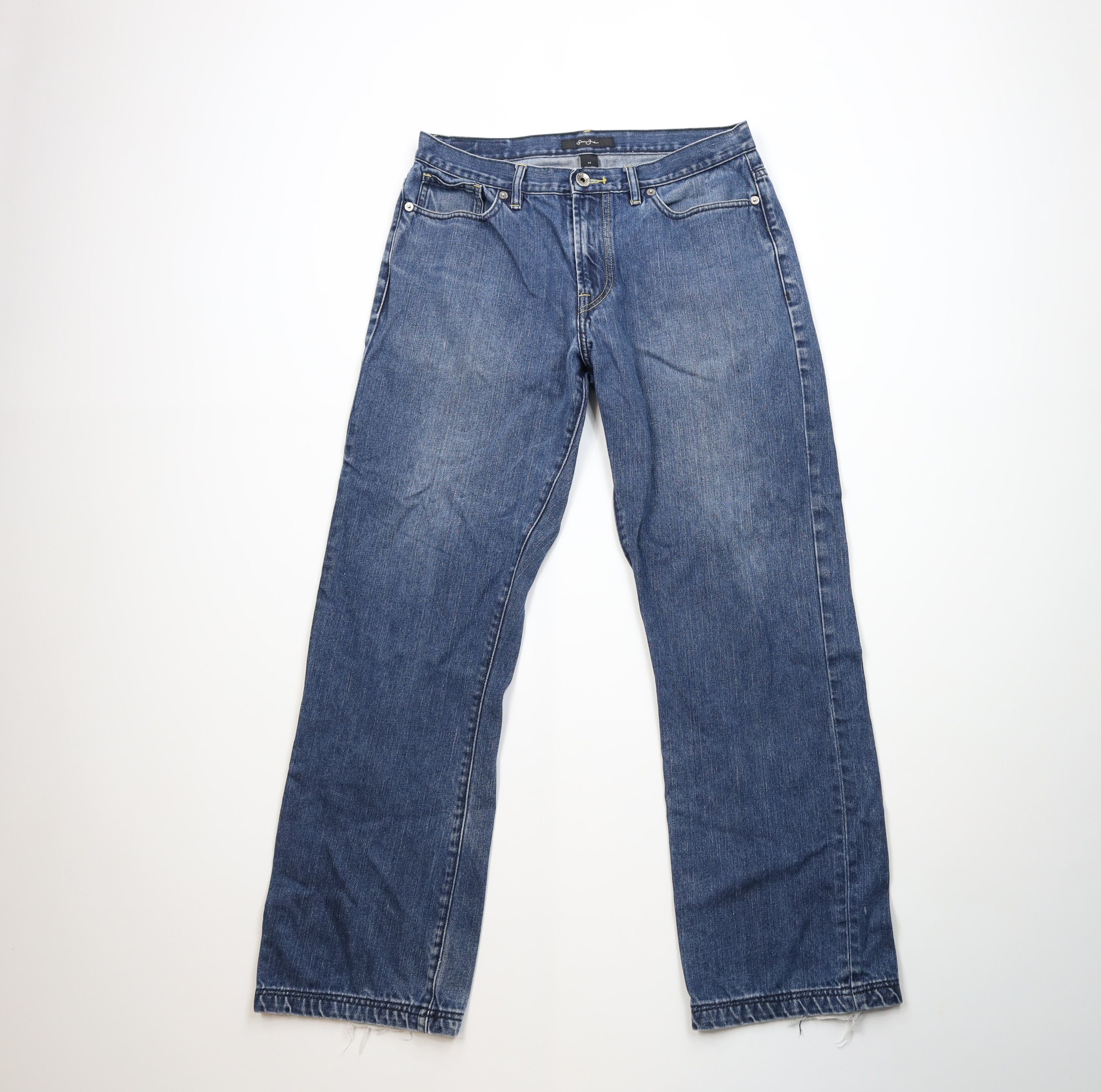 Vintage Y2K Sean John Fit Wide Leg Denim Jeans Blue Cotton