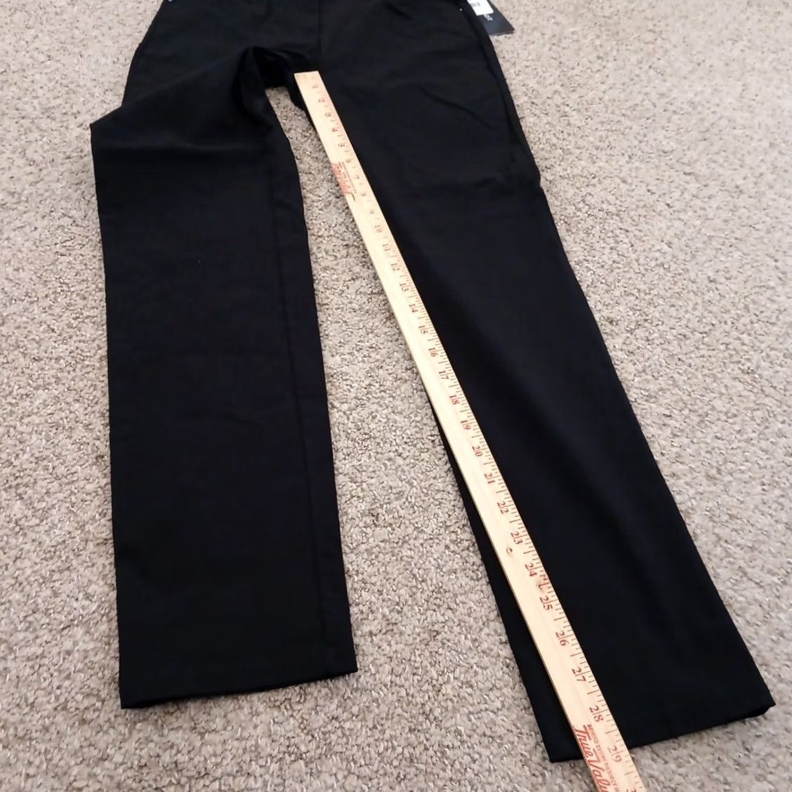 Vintage 89th & Madison Jegging Pants Womens Size 0 Black Pockets Straight Leg 27x29 Mid Rise Nylon Rayon Spandex Size 25" / US 0 / IT 36 - 5 Thumbnail