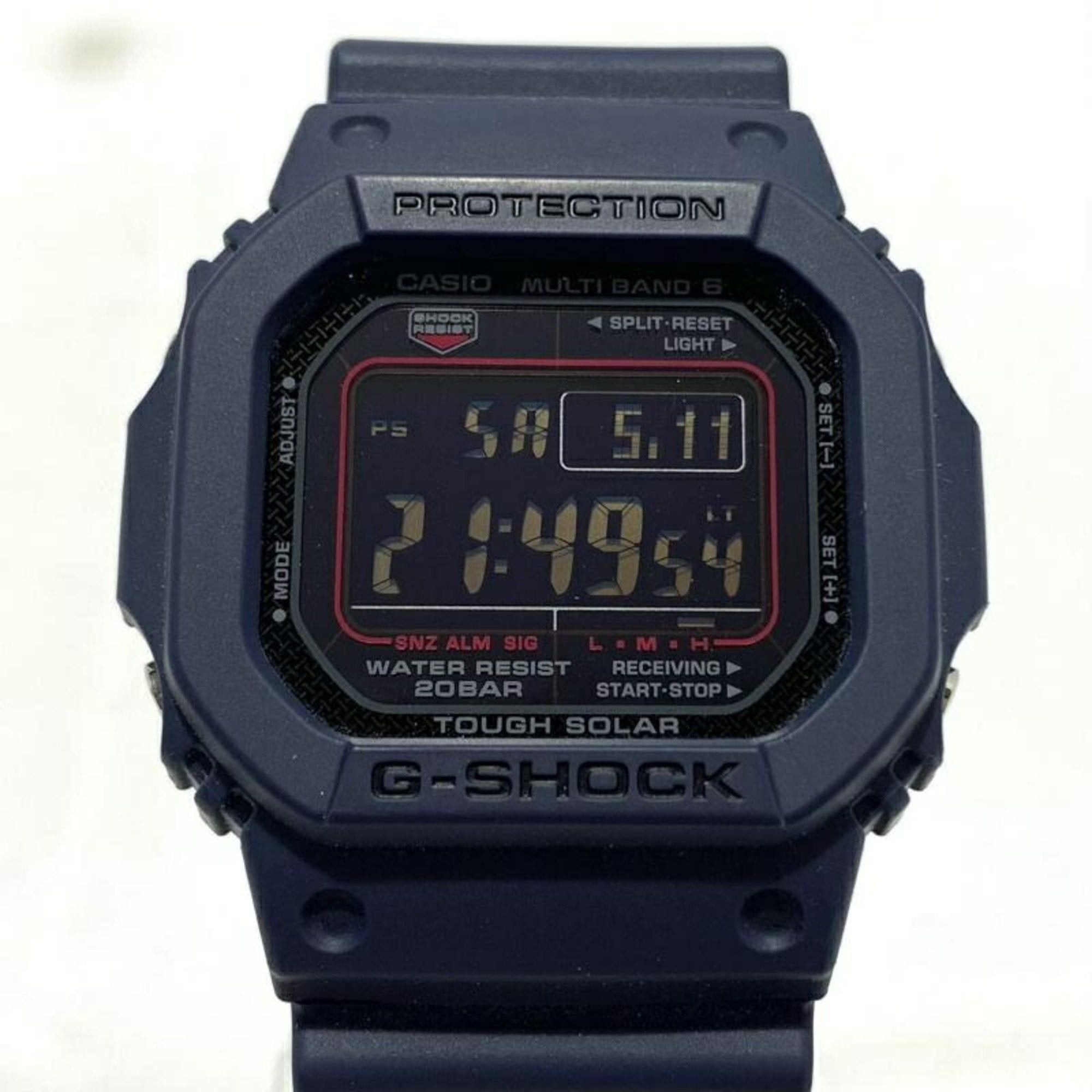 image of Casio G-Shock Watch Gw-M5610U-2Jf G-Shock Radio Solar Digital Navy in Blue, Women's