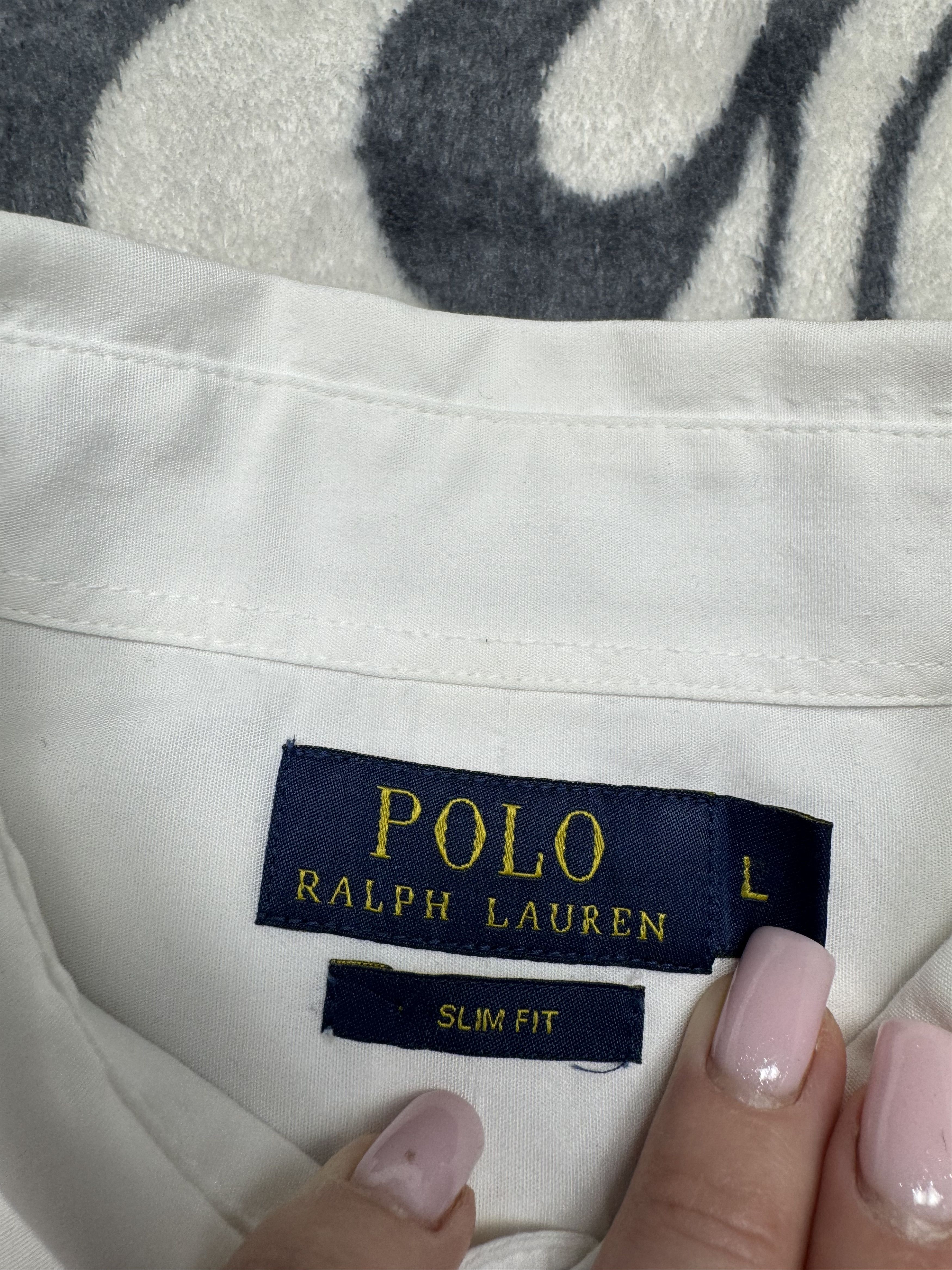 Polo Ralph Lauren Polo Ralph Lauren Mens Long Sleeve White Shirt Size US L / EU 52-54 / 3 - 7 Thumbnail