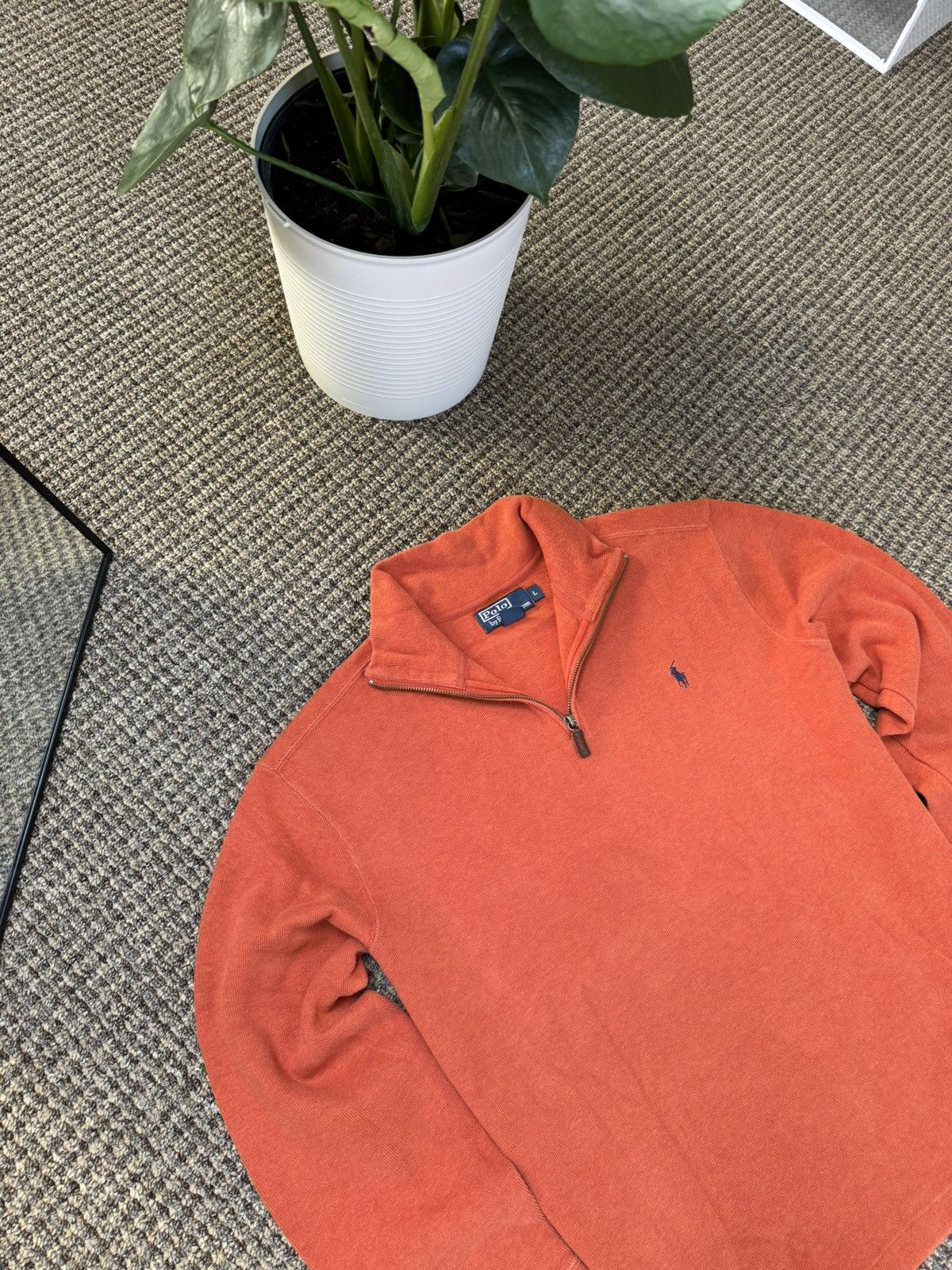 Other Men’s Vintage Sweater 1/3 Zip Polo Ralph Lauren Size US L / EU 52-54 / 3 - 4 Thumbnail