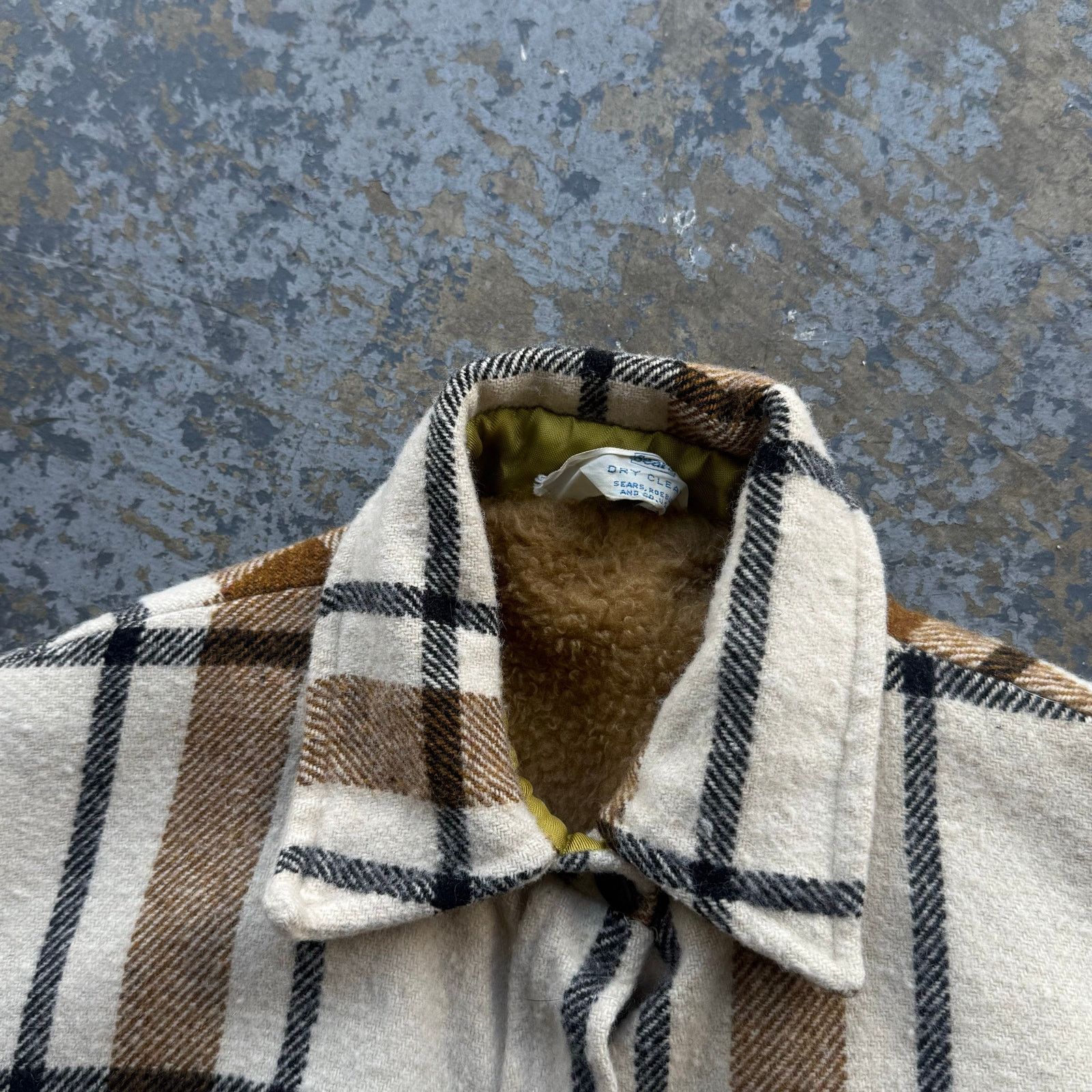 Vintage Vintage 60s 70s Sears Sherpa Lined Flannel Size US S / EU 44-46 / 1 - 3 Thumbnail