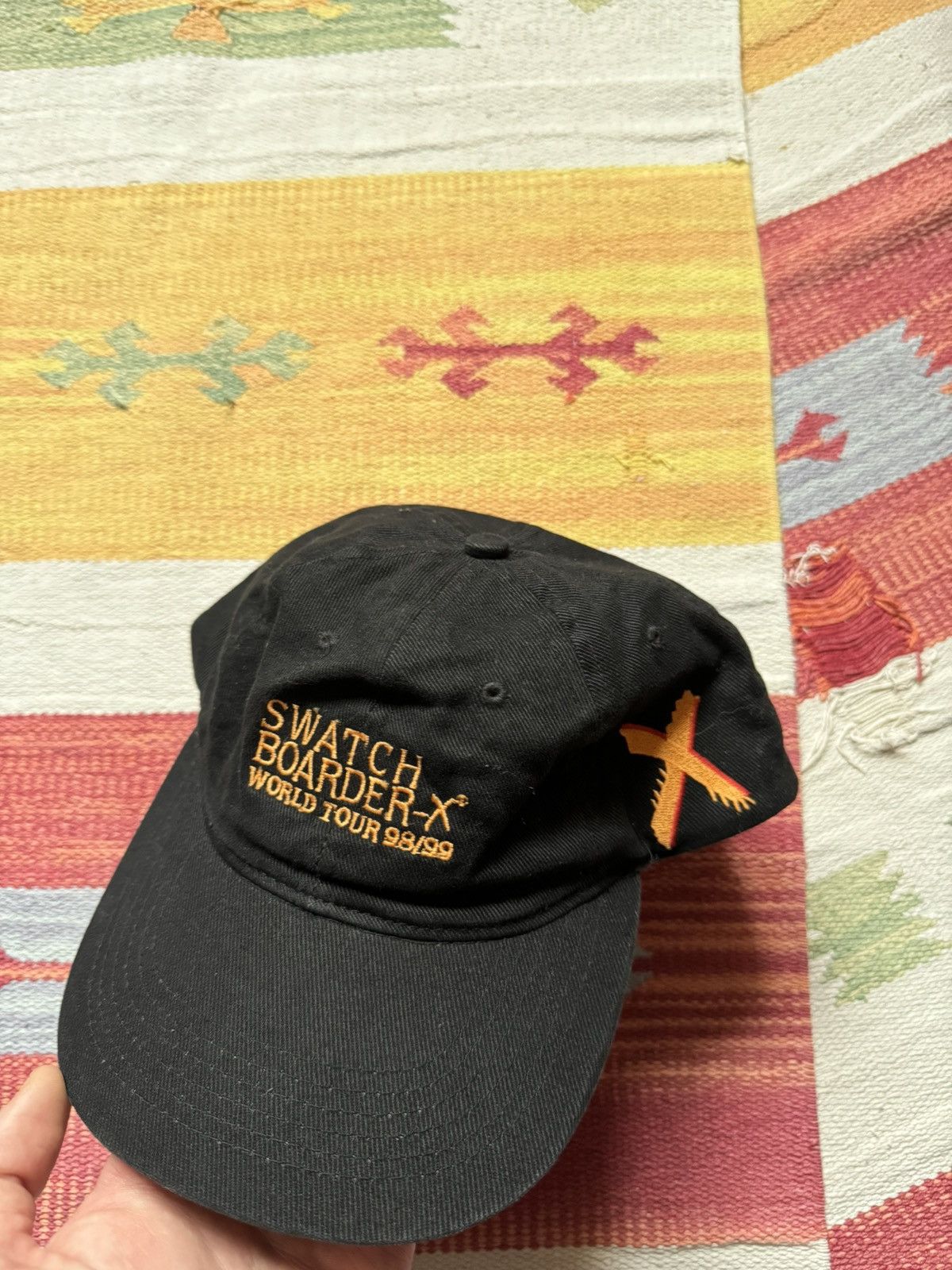 Swatch Vintage 90s Swatch “The Club” Boarder X World Tour 98/99 Hat Size ONE SIZE - 3 Thumbnail