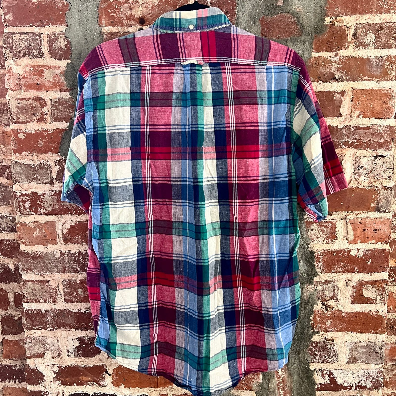 Gant VTG GANT Indian Madras Men's SS Shirt L 22x27 Size US L / EU 52-54 / 3 - 5 Thumbnail