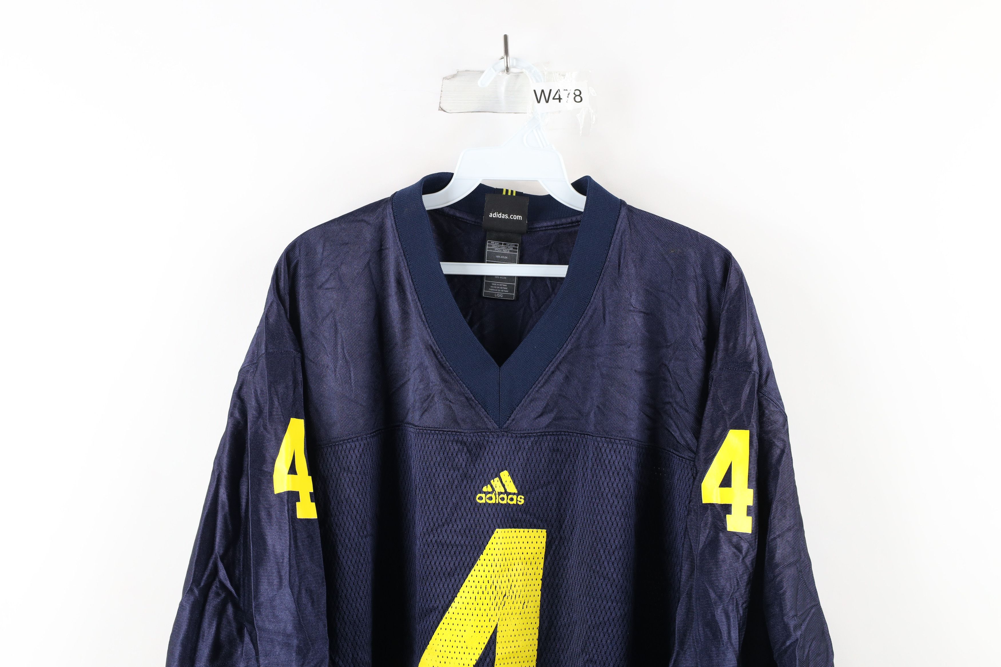 Adidas × Vintage Vintage Adidas University of Michigan Football Jersey Blue Size US L / EU 52-54 / 3 - 2 Thumbnail