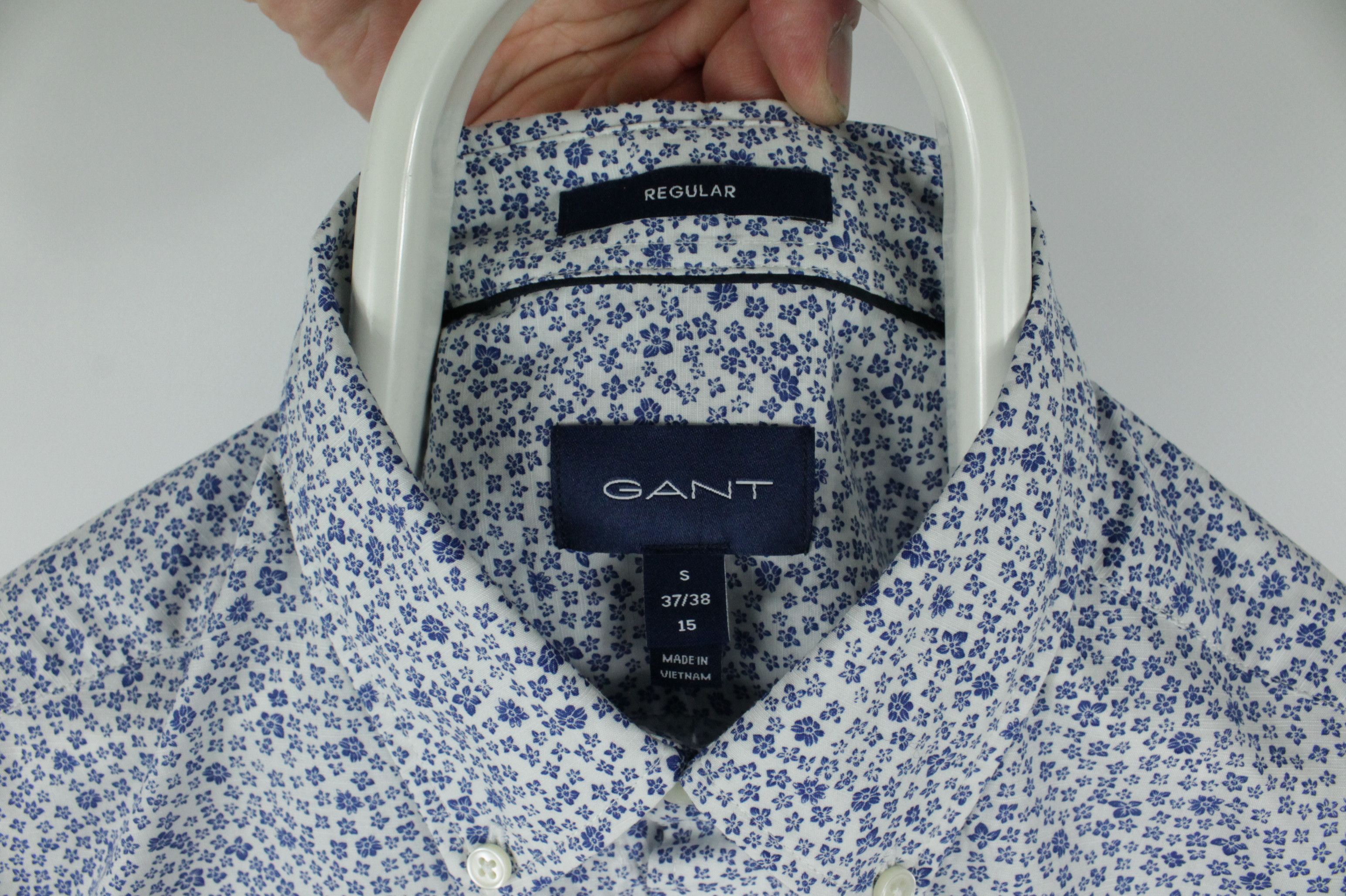 Gant GANT Regular Fit Freedom Flower Print Formal Dress Shirt Size US S / EU 44-46 / 1 - 6 Thumbnail