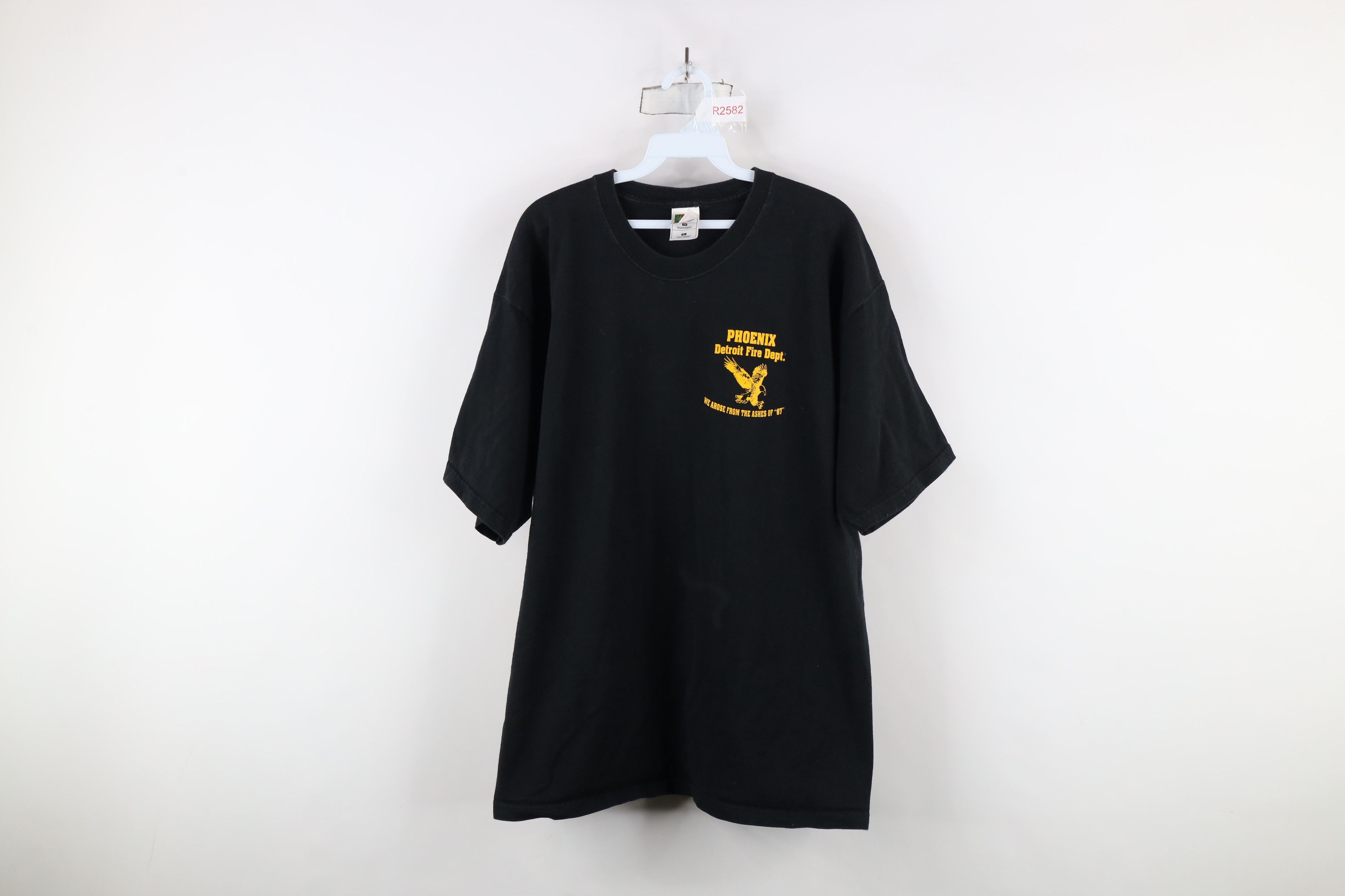 Vintage Vintage 90s Detroit Fire Department Short Sleeve T-Shirt Size US XL / EU 56 / 4 - 1 Thumbnail
