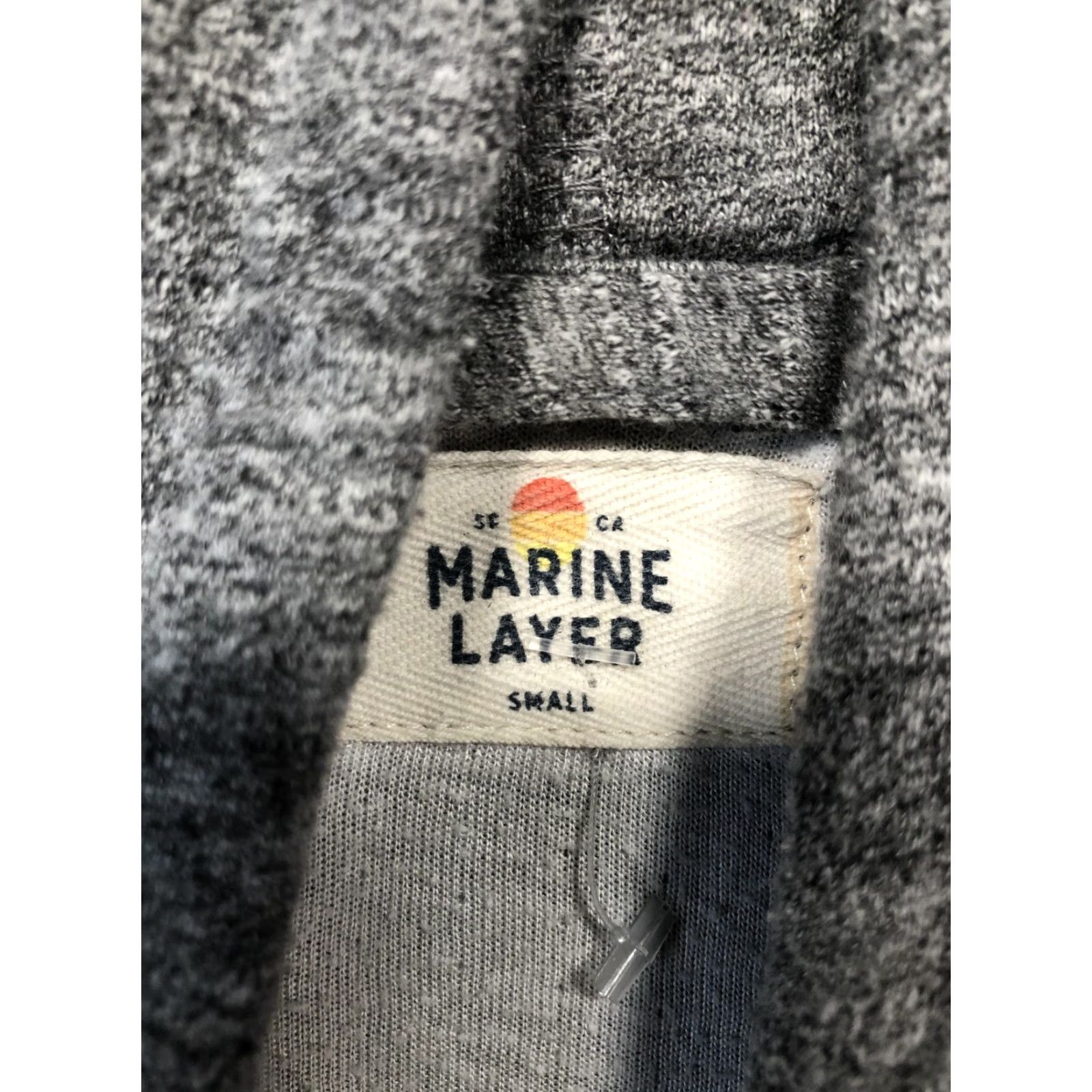 Marine Layer Marine Layer Hoodie Shirt Mens S Gray Lightweight Jersey Pullover Size US S / EU 44-46 / 1 - 6 Thumbnail