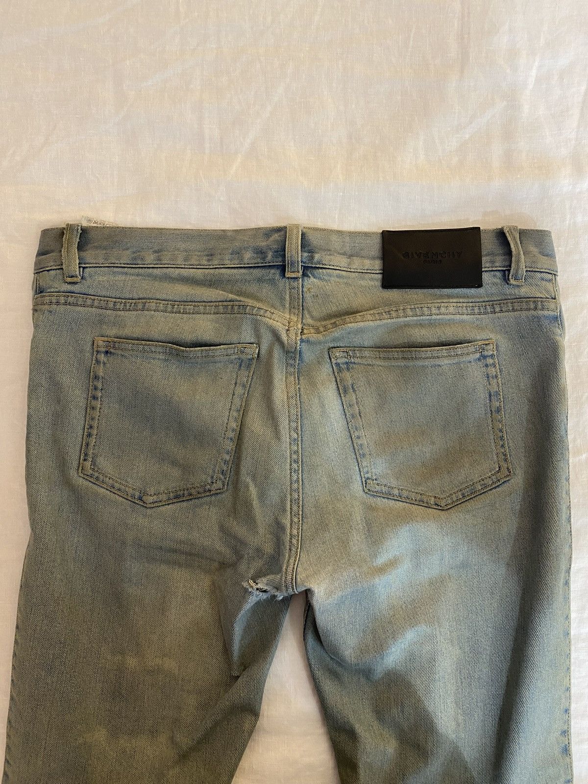 Givenchy Slim Faded Wash Jeans Size US 30 / EU 46 - 3 Thumbnail