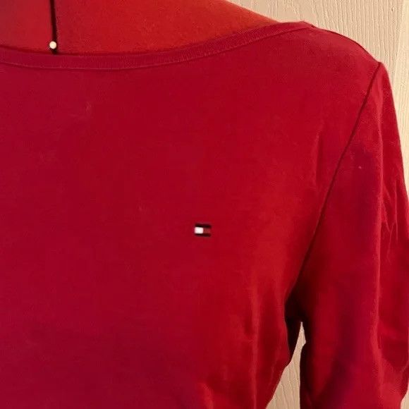 Tommy Hilfiger Tommy Hilfiger Red Basic Tee size M Size M / US 6-8 / IT 42-44 - 3 Thumbnail