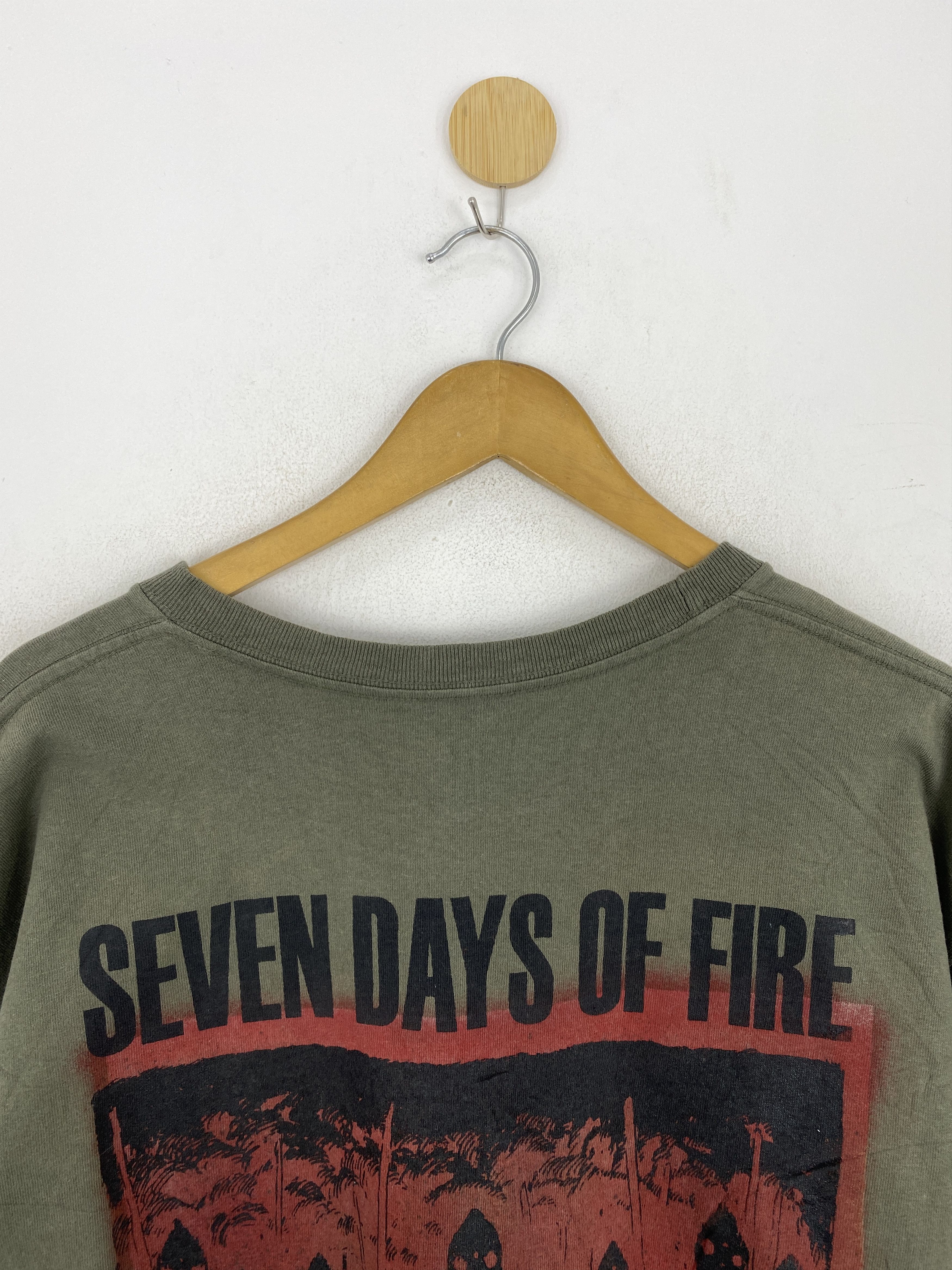Vintage Vintage The Seven Days Of Fire Backhit Tee TA0572 Size US M / EU 48-50 / 2 - 3 Thumbnail