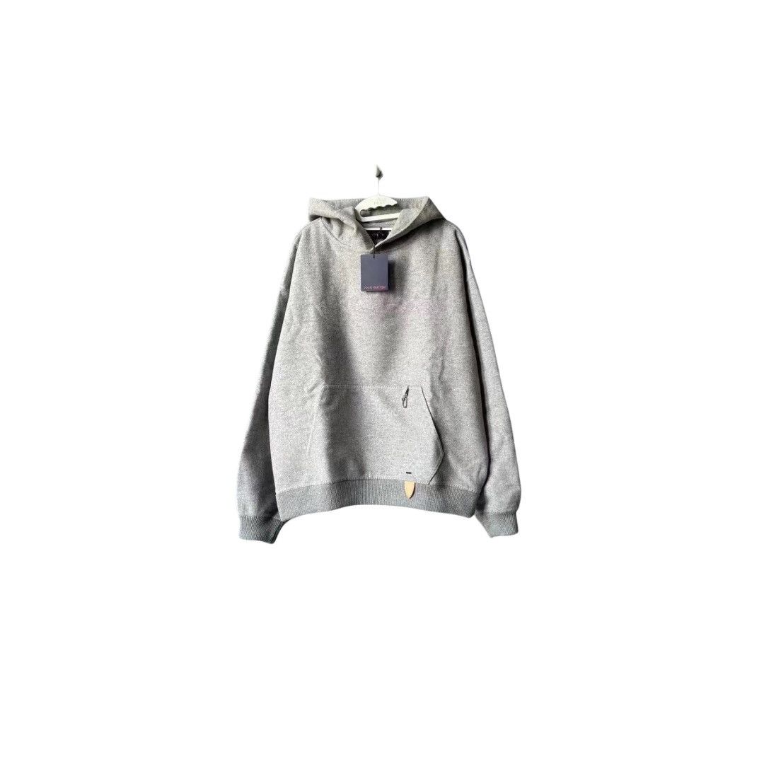 image of Louis Vuitton Double Face Cashmere Hoodie in Black, Men's (Size Medium)