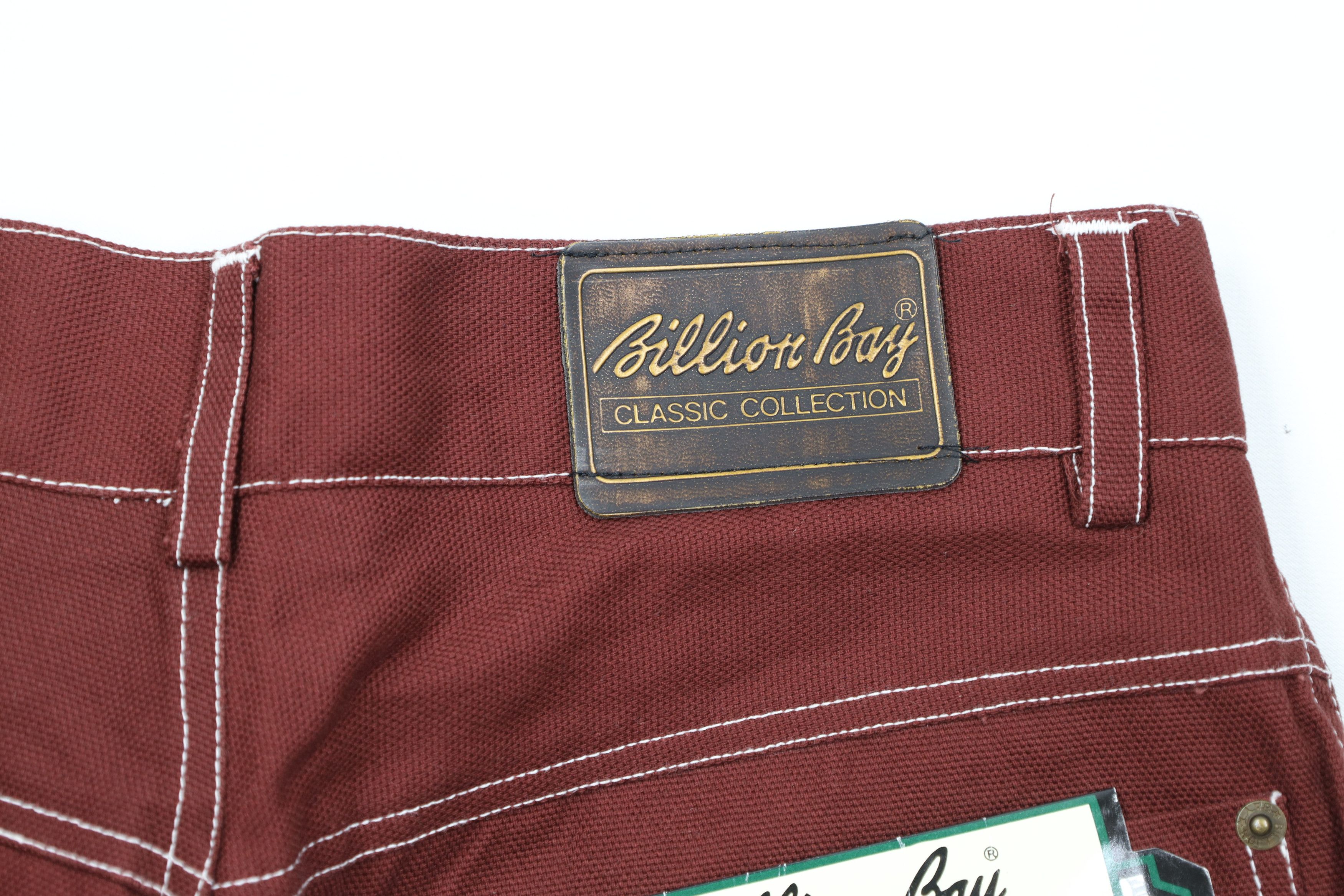 Vintage Deadstock Vintage 90s Streetwear Canvas Shorts Red Cotton Size US 32 / EU 48 - 13 Thumbnail
