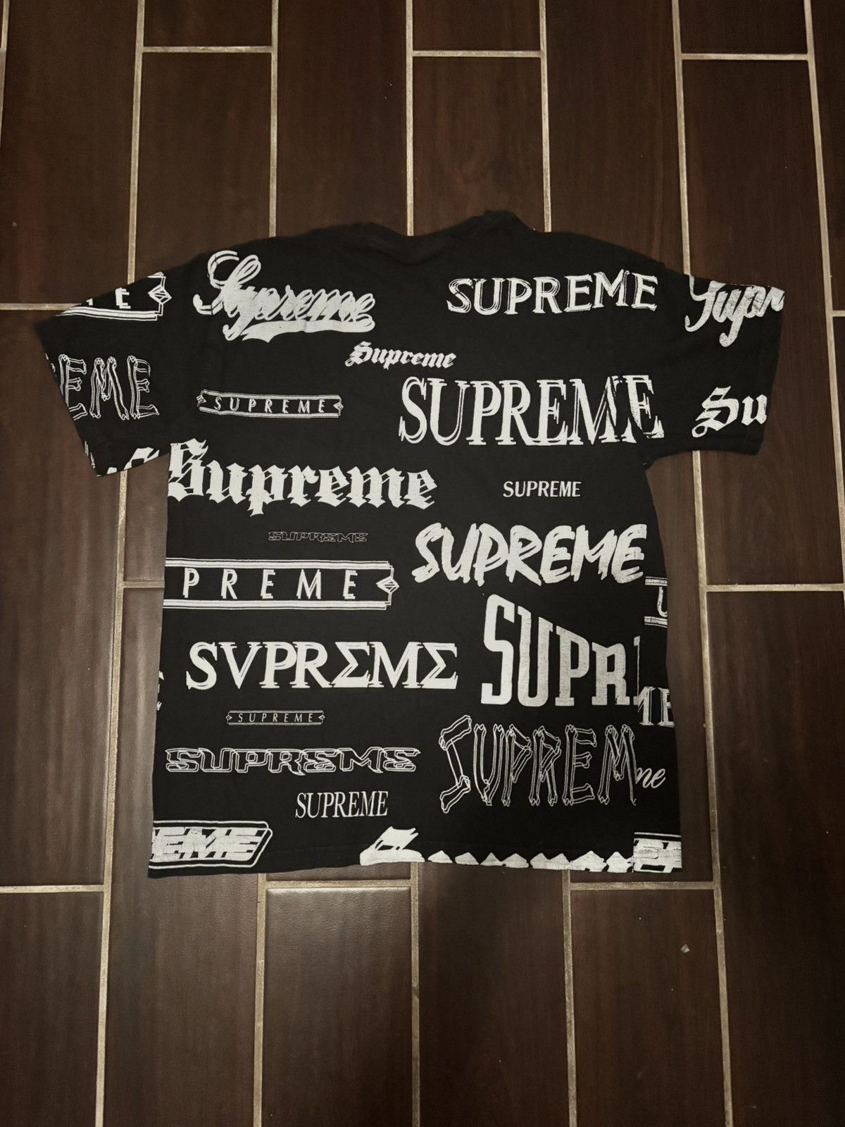 Supreme Supreme Multi Logo Tee 'Black' Size US M / EU 48-50 / 2 - 2 Thumbnail
