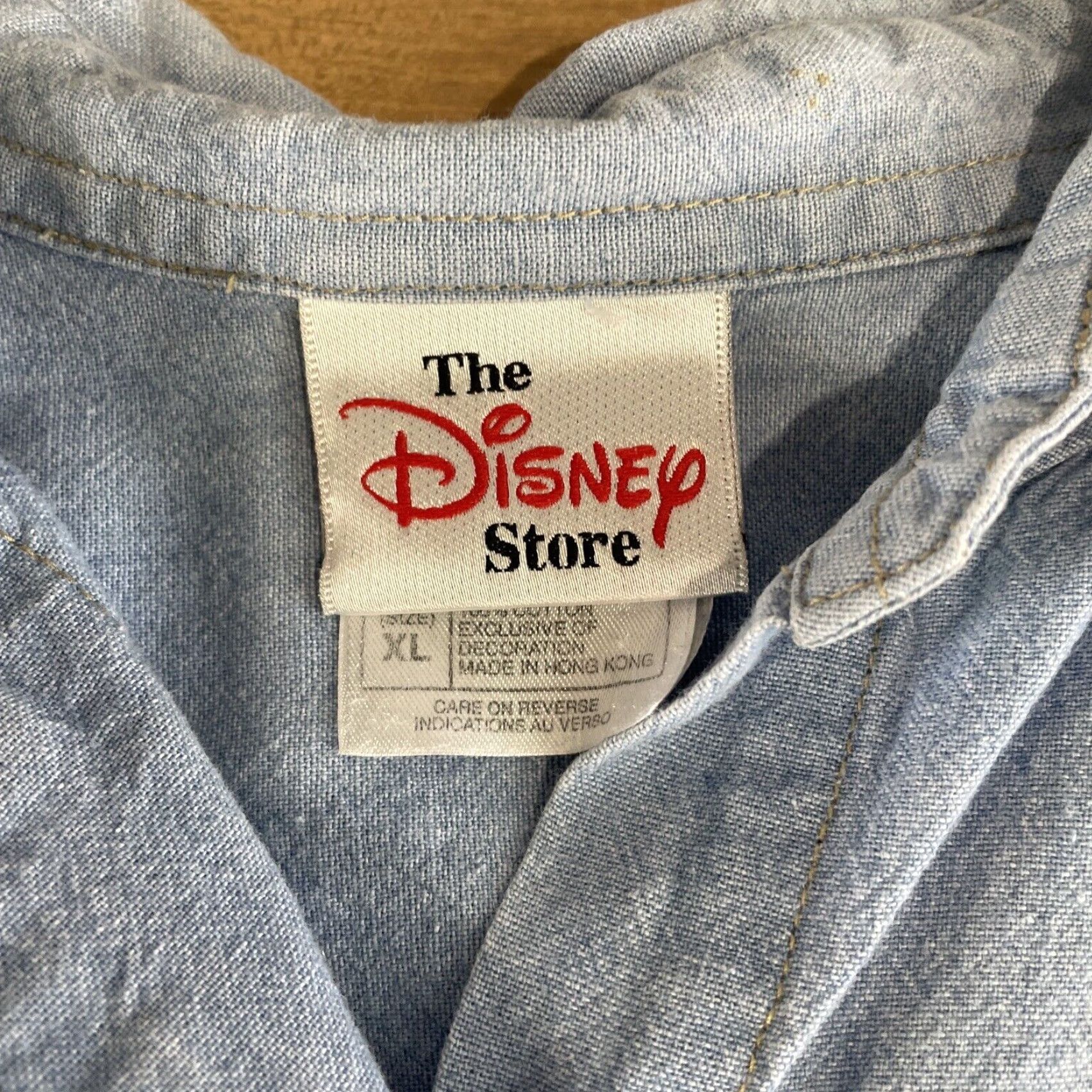 Disney VINTAGE Disney Winnie the Pooh Embroidered Denim Vest Women XL Blue Size XL / US 12-14 / IT 48-50 - 4 Thumbnail