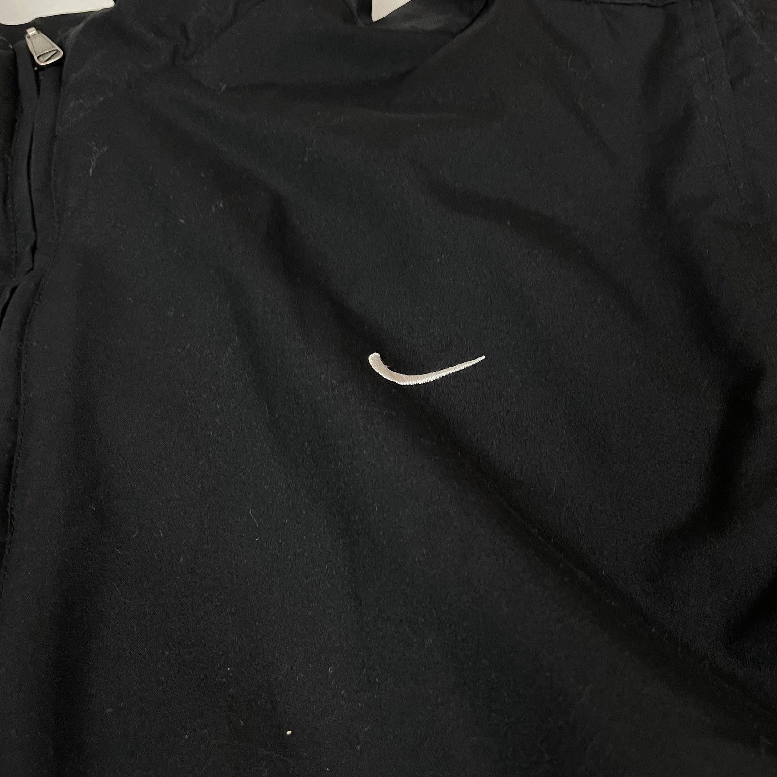 Nike × Vintage Nike Men's Black Swoosh Full Zip Windbreaker Jacket Large Size US L / EU 52-54 / 3 - 4 Thumbnail