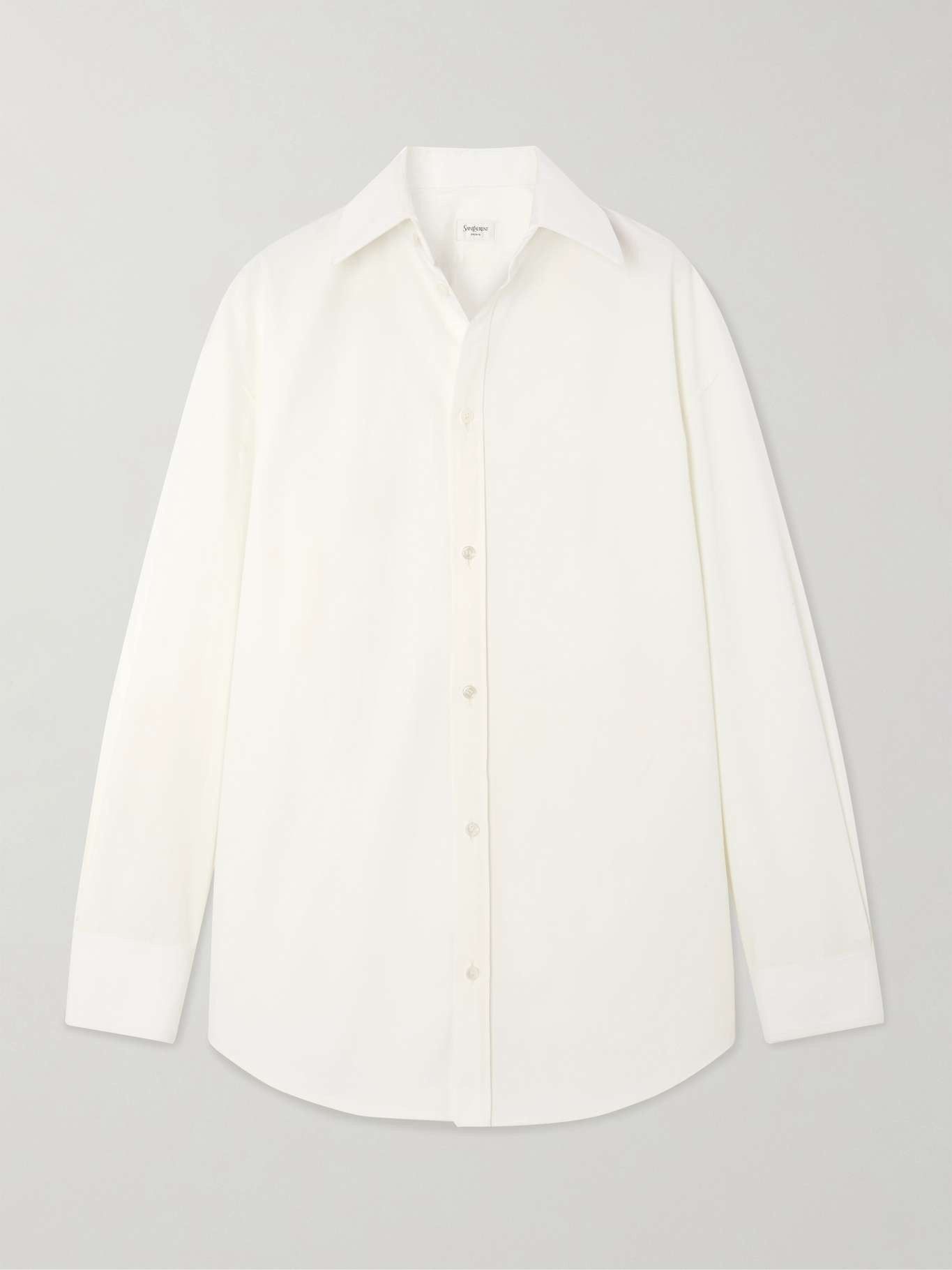 Saint Laurent Paris boyfriend shirt in cotton poplin Size M / US 6-8 / IT 42-44 - 1 Thumbnail