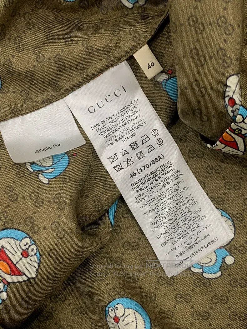 Gucci Gucci Doraemon co-branded silk shirt Size US S / EU 44-46 / 1 - 8 Thumbnail