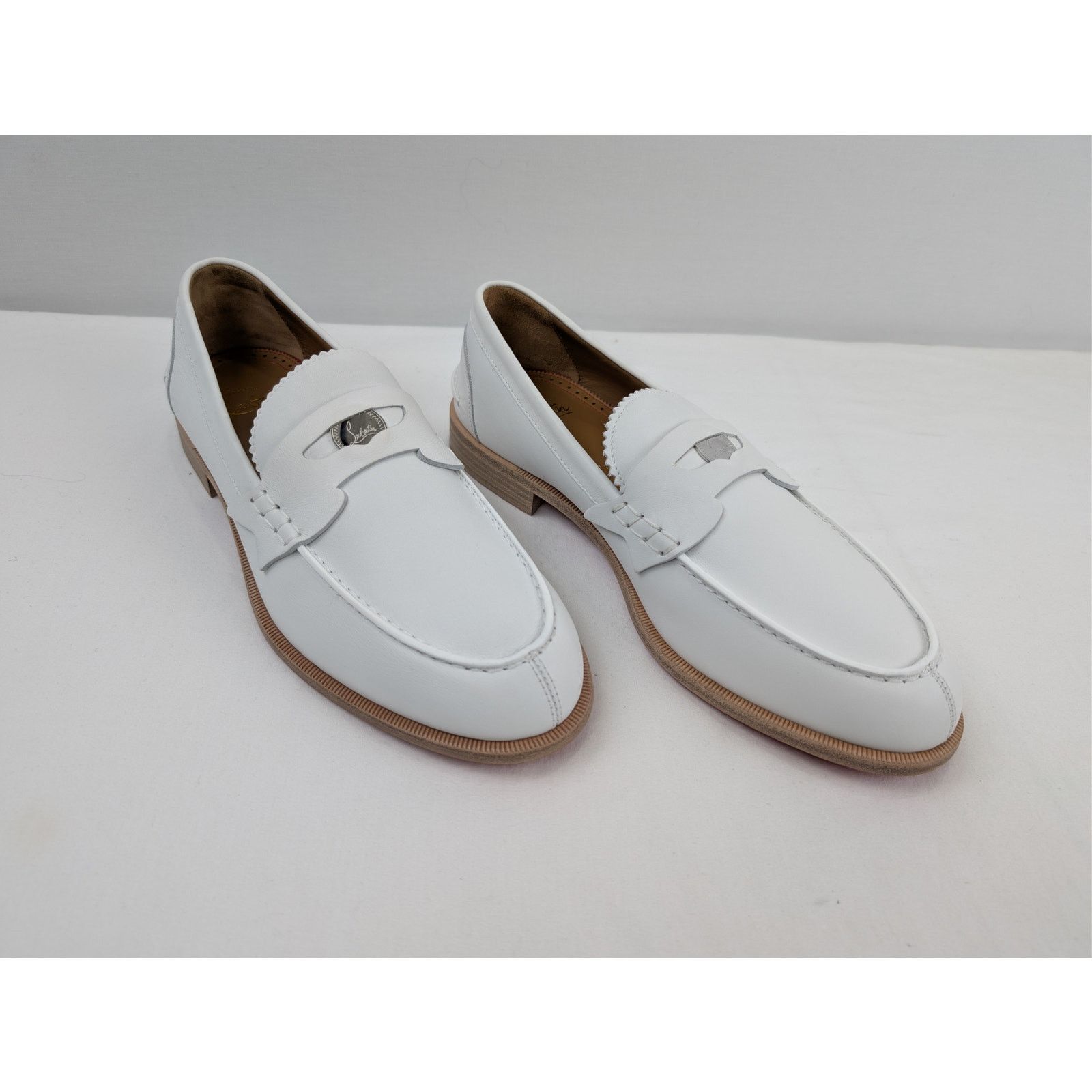 Christian Louboutin o1rshd1 Penny Flat Shoe Boots in White Size US 8.5 / EU 41-42 - 6 Thumbnail