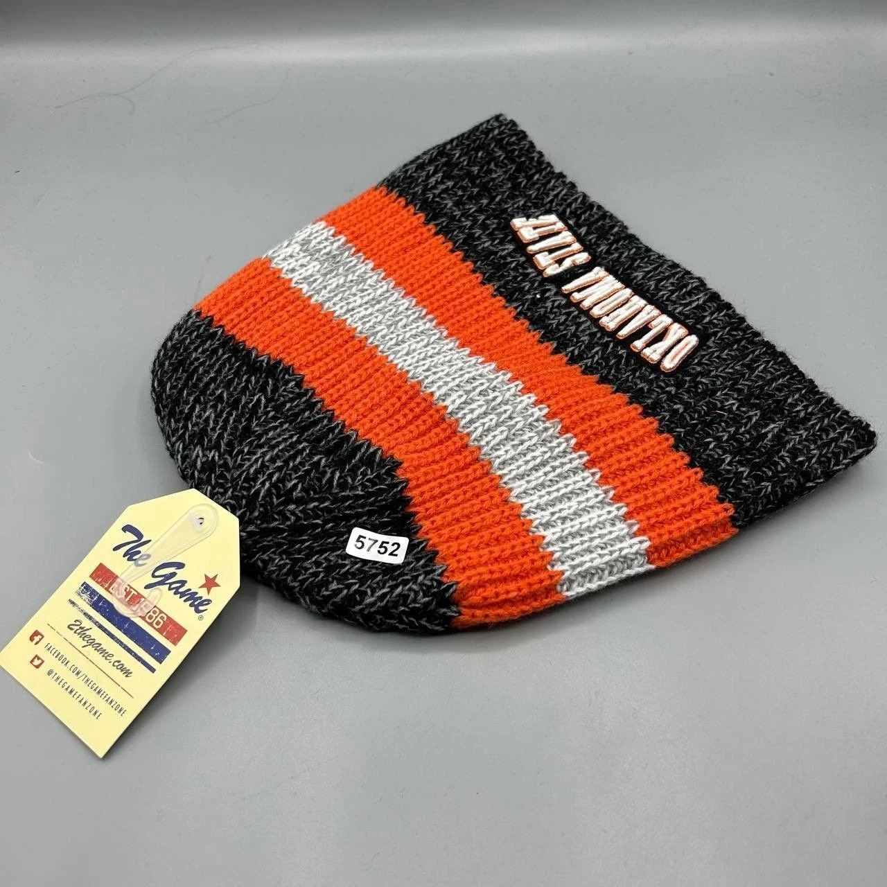 The Game Oklahoma State Cowboys Hat Men Black Orange The Game Beanie Size ONE SIZE - 7 Thumbnail
