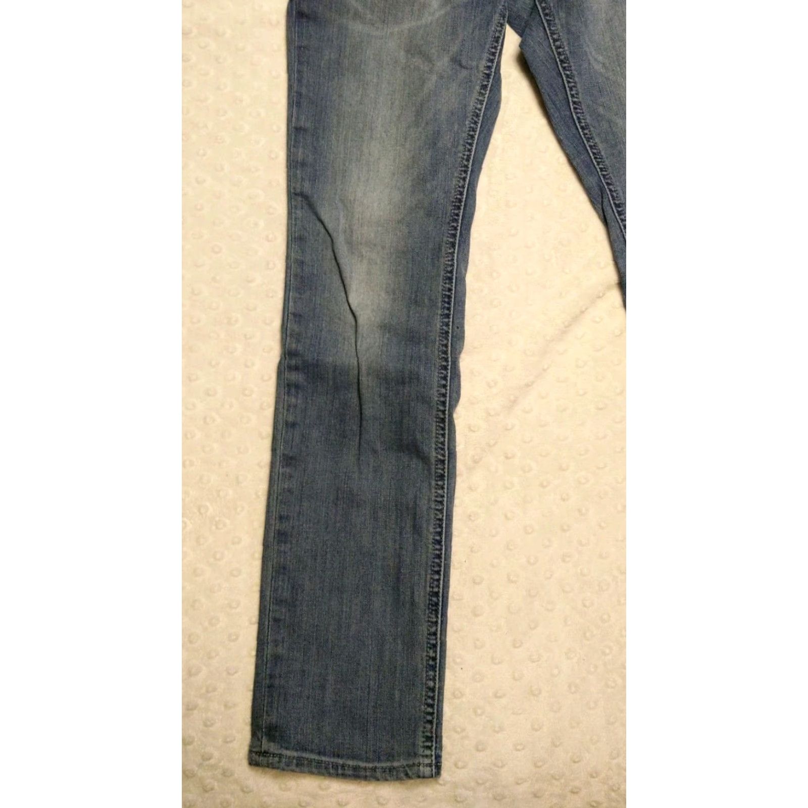 Express Express Alec Jeans Mens 29x30 Blue Cotton Denim Skinny 5-Pocket Zipper Button Size US 29 - 3 Thumbnail