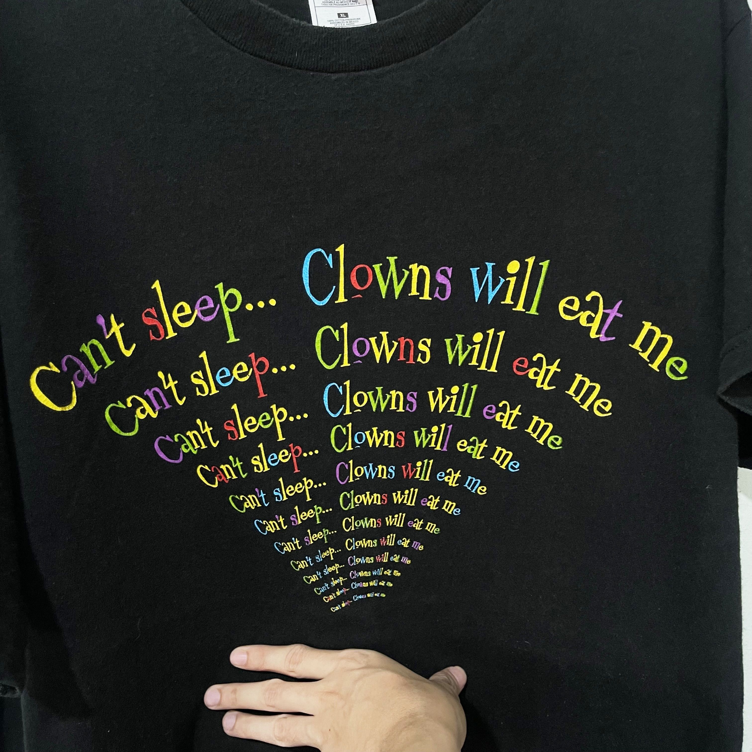 Vintage Vintage 90s Can’t Sleep Clowns Will Eat Me T-Shirt Size US XL / EU 56 / 4 - 2 Thumbnail