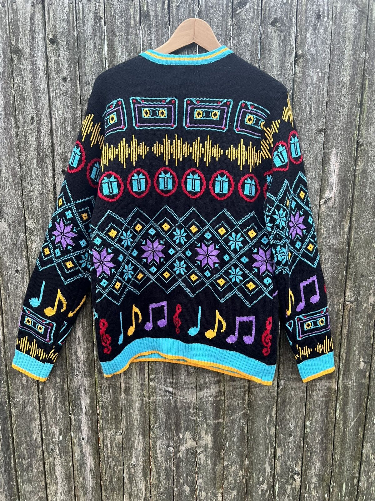 Designer Rare Christmas DJ Santa Retro 80s Look Ugly Sweater Unisex M Size US M / EU 48-50 / 2 - 4 Thumbnail