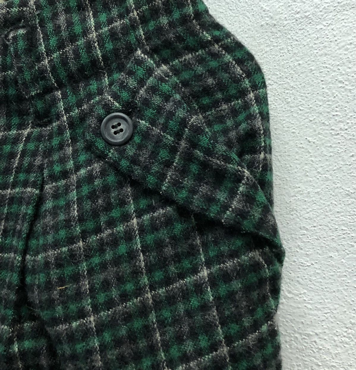 Vintage Vintage A.T Tapered Green Check Wool Pants – Made in Japan Size US 26 / EU 42 - 5 Thumbnail