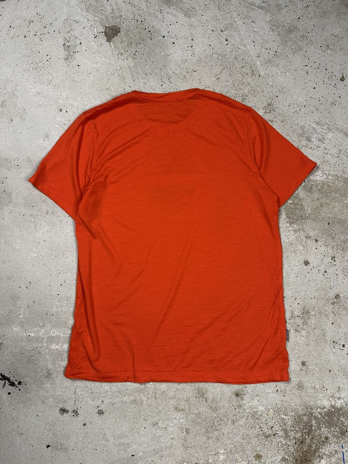 Icebreaker Icebreaker Merino Orange Print Logo Wool Tee Size US L / EU 52-54 / 3 - 2 Thumbnail