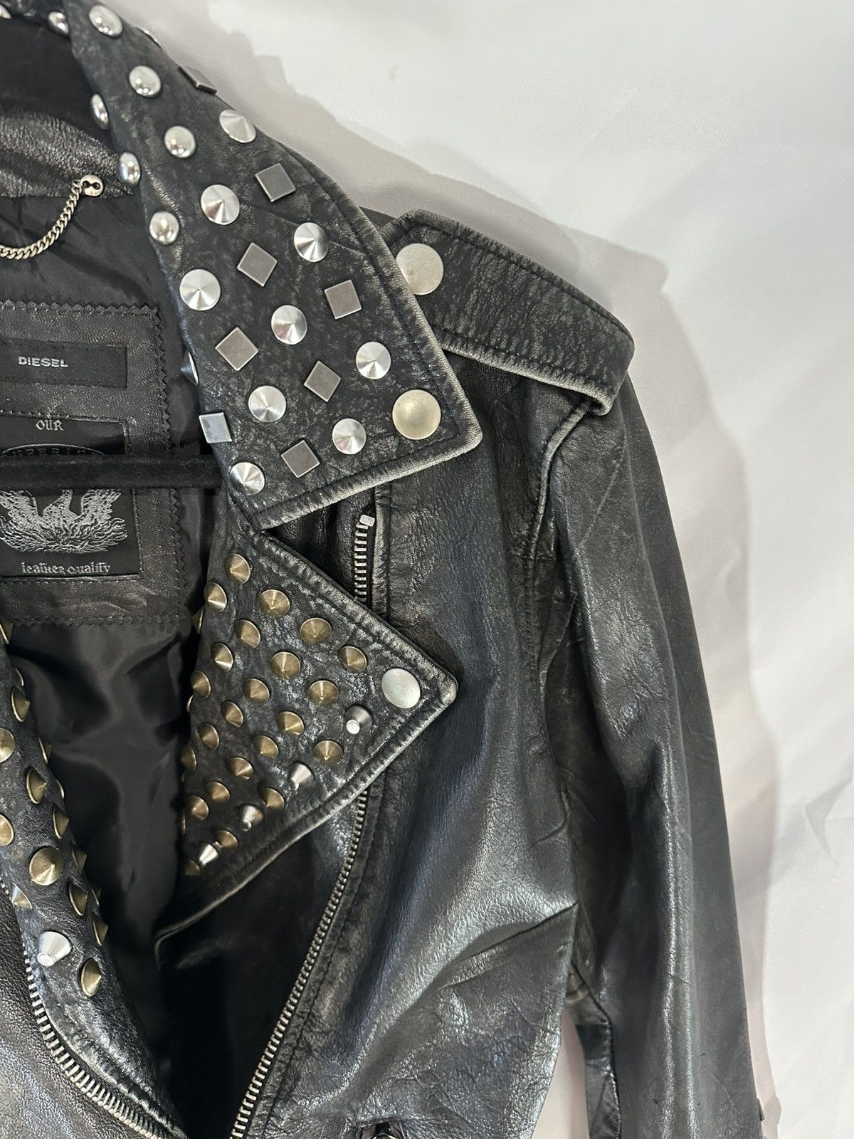 Diesel Diesel Leather Biker Jacket Size M / US 6-8 / IT 42-44 - 5 Thumbnail