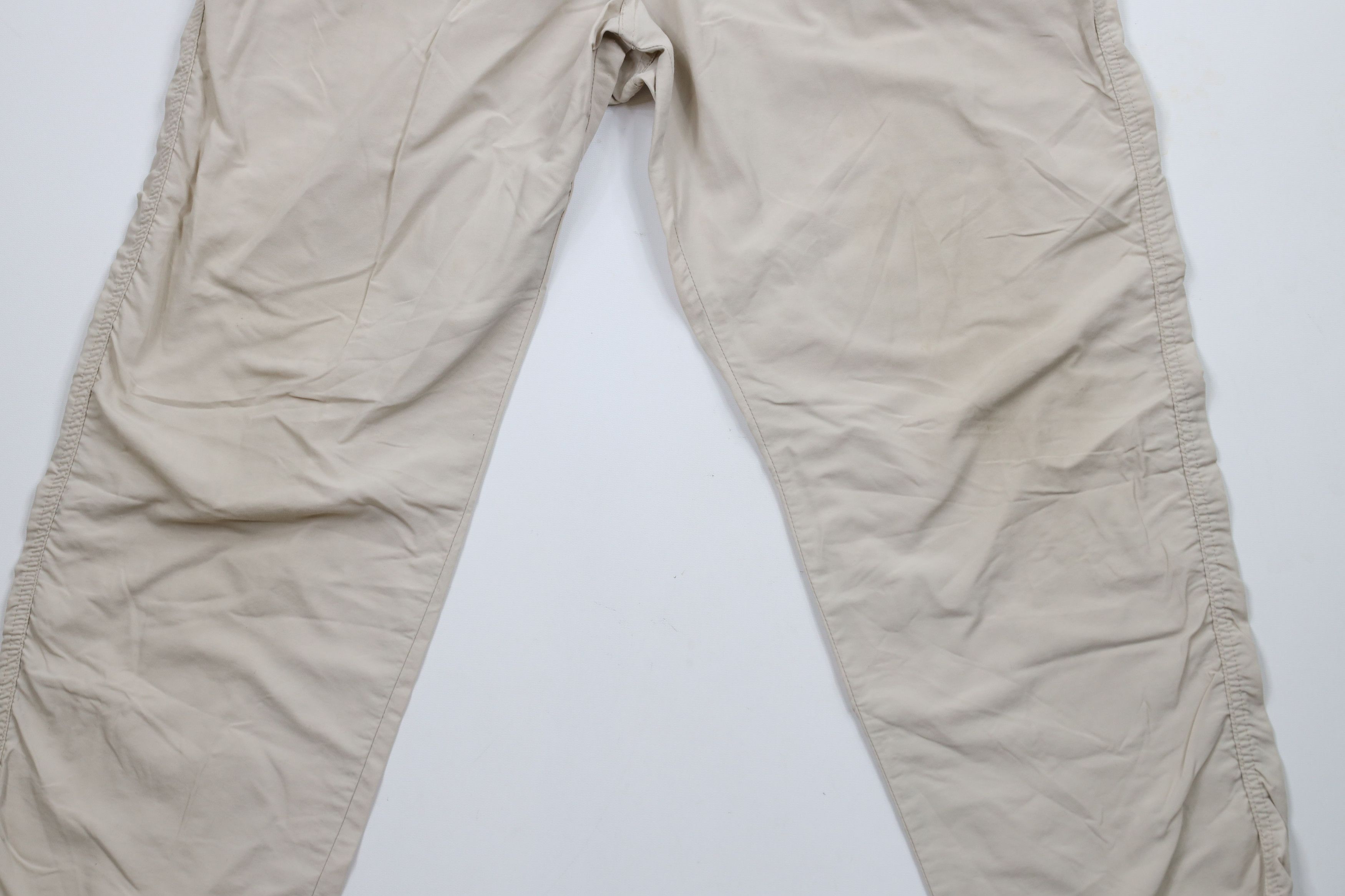 Lands' End × Vintage Vintage 90s Lands End Wide Leg Windbreaker Pants Beige USA Size 38" / US 16 / IT 52 - 3 Thumbnail