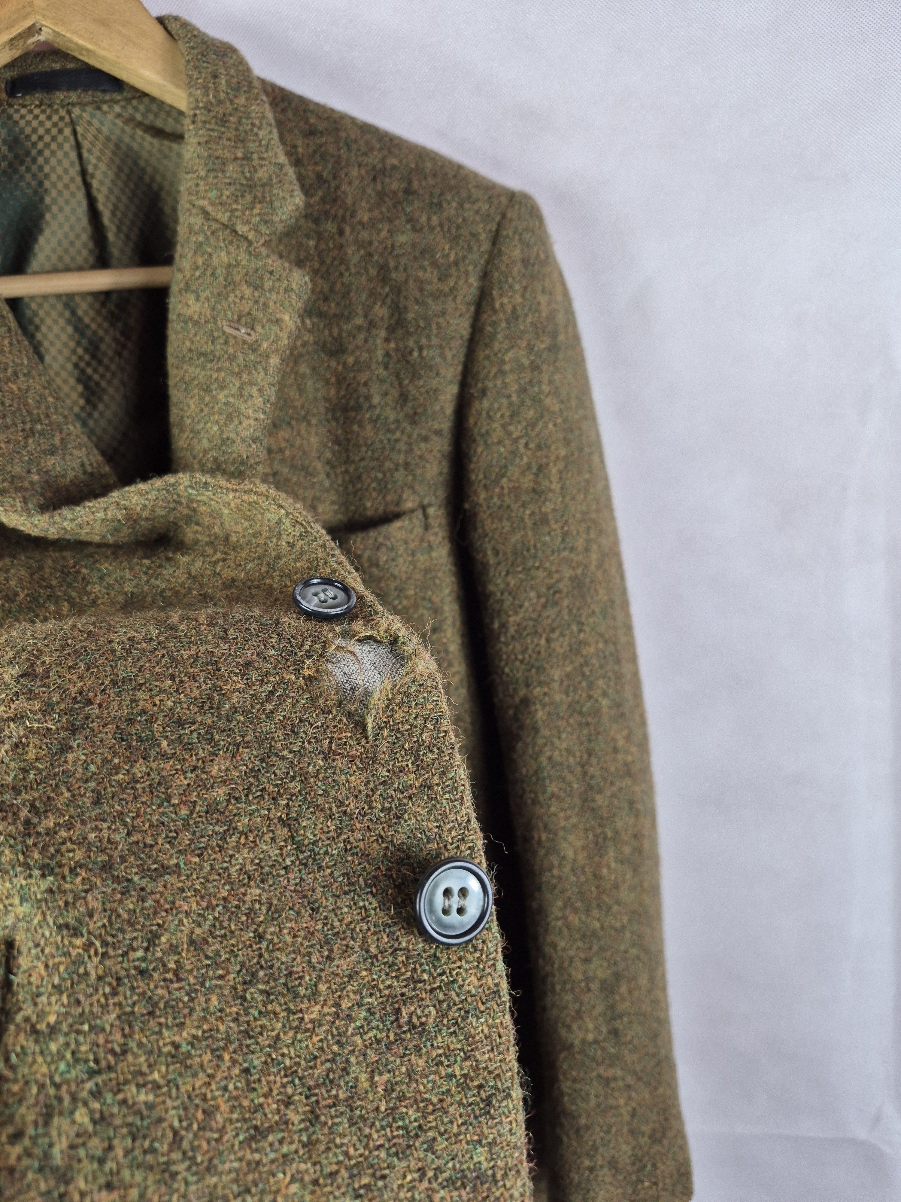 Harris Tweed 🔥 Harris Tweed Hand Woven Light Weight Suits Blazer Coat Size 40R - 11 Thumbnail