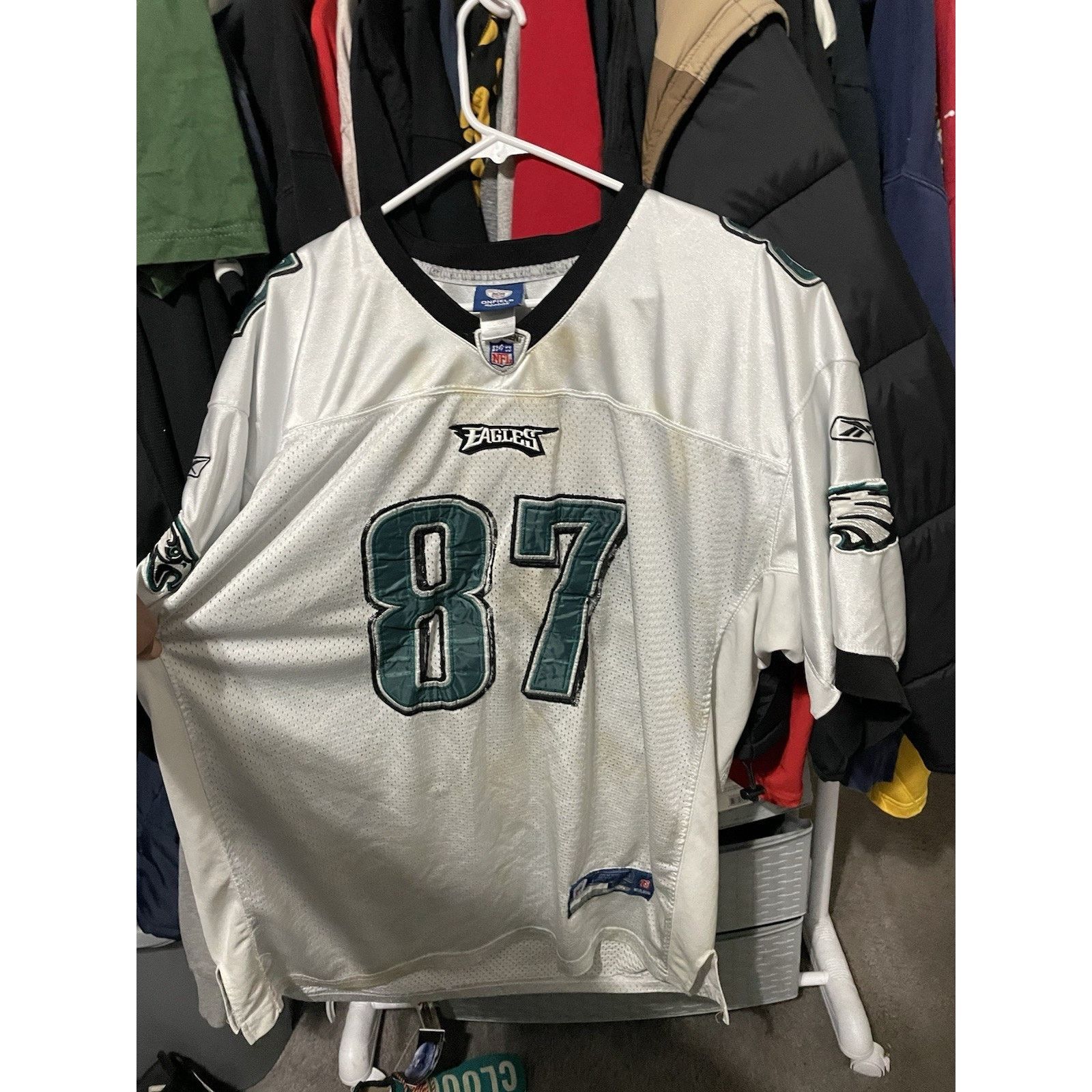 Reebok sz 52/XL- Reebok Stitched Eagles Brent Celek #87 Men Jersey Size ONE SIZE - 1 Thumbnail