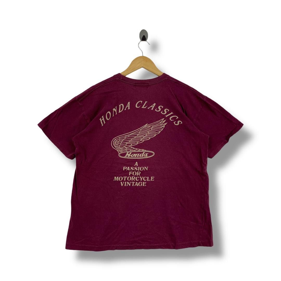 Honda × Vintage Vintage 90s HONDA CLASSICS a passion motorcycle vintage tee Size US M / EU 48-50 / 2 - 1 Thumbnail