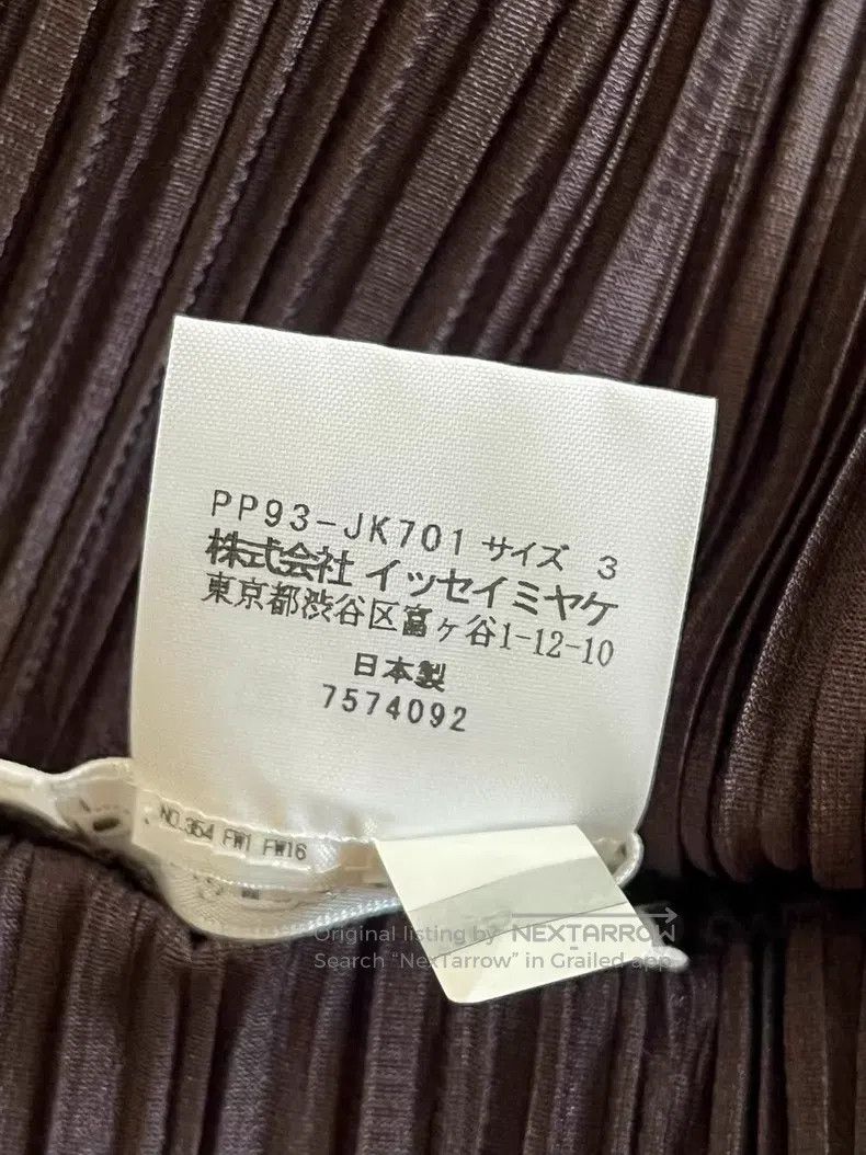 Issey Miyake Issey Miyake Brown Long Sleeve Top Size L / US 10 / IT 46 - 4 Thumbnail