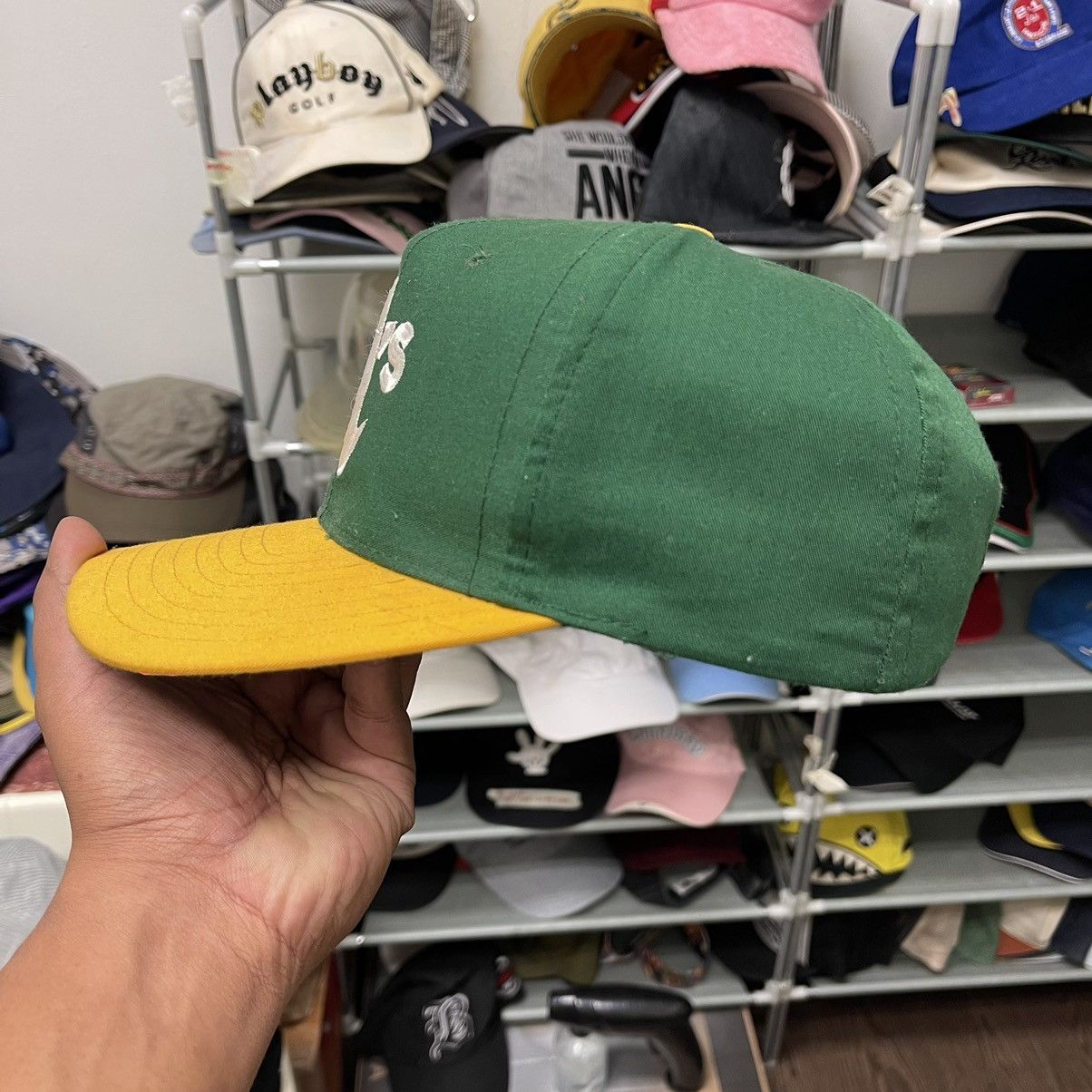 MLB 🔥NEED SOLD ASAP🔥vintage Oakland athletic snapback hat Size ONE SIZE - 3 Thumbnail
