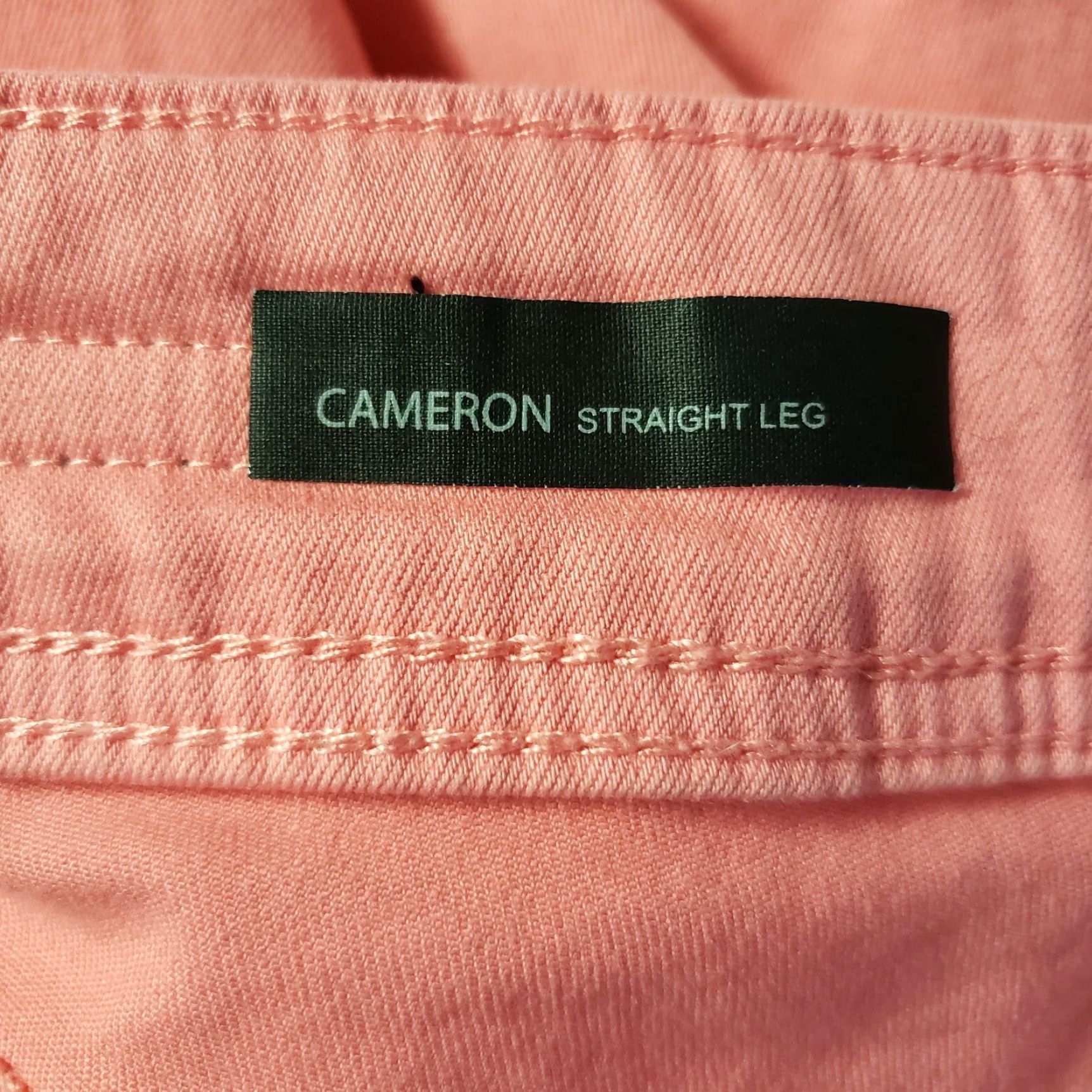 Vintage KUT from the Kloth Womens Cameron Straight Leg Cropped Jeans Sz 4 Pink Cuffed Size 27" / US 4 / IT 40 - 6 Thumbnail
