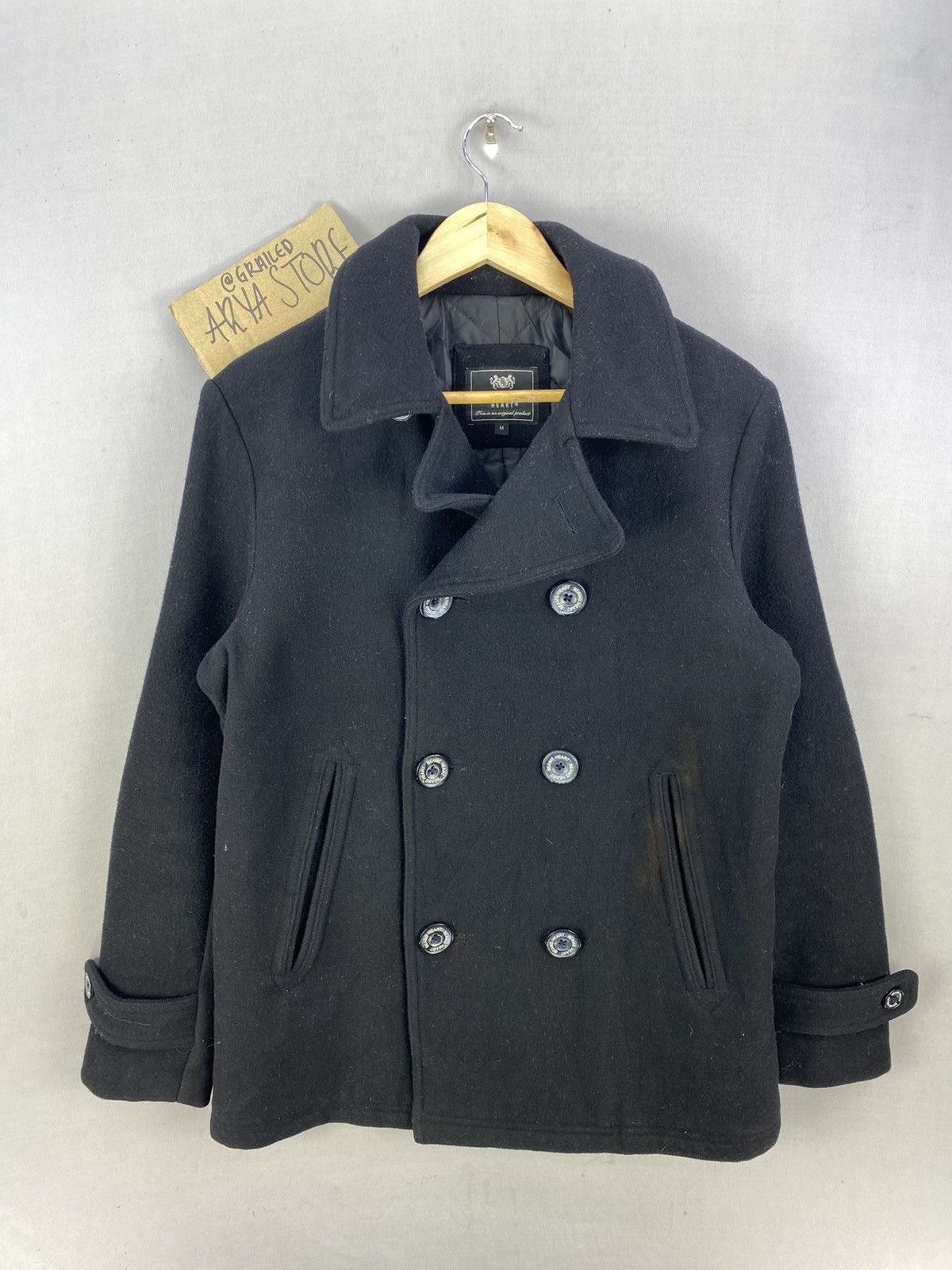 Beams Plus Beams Heart Double Breasted Pea Coat Size US M / EU 48-50 / 2 - 1 Thumbnail