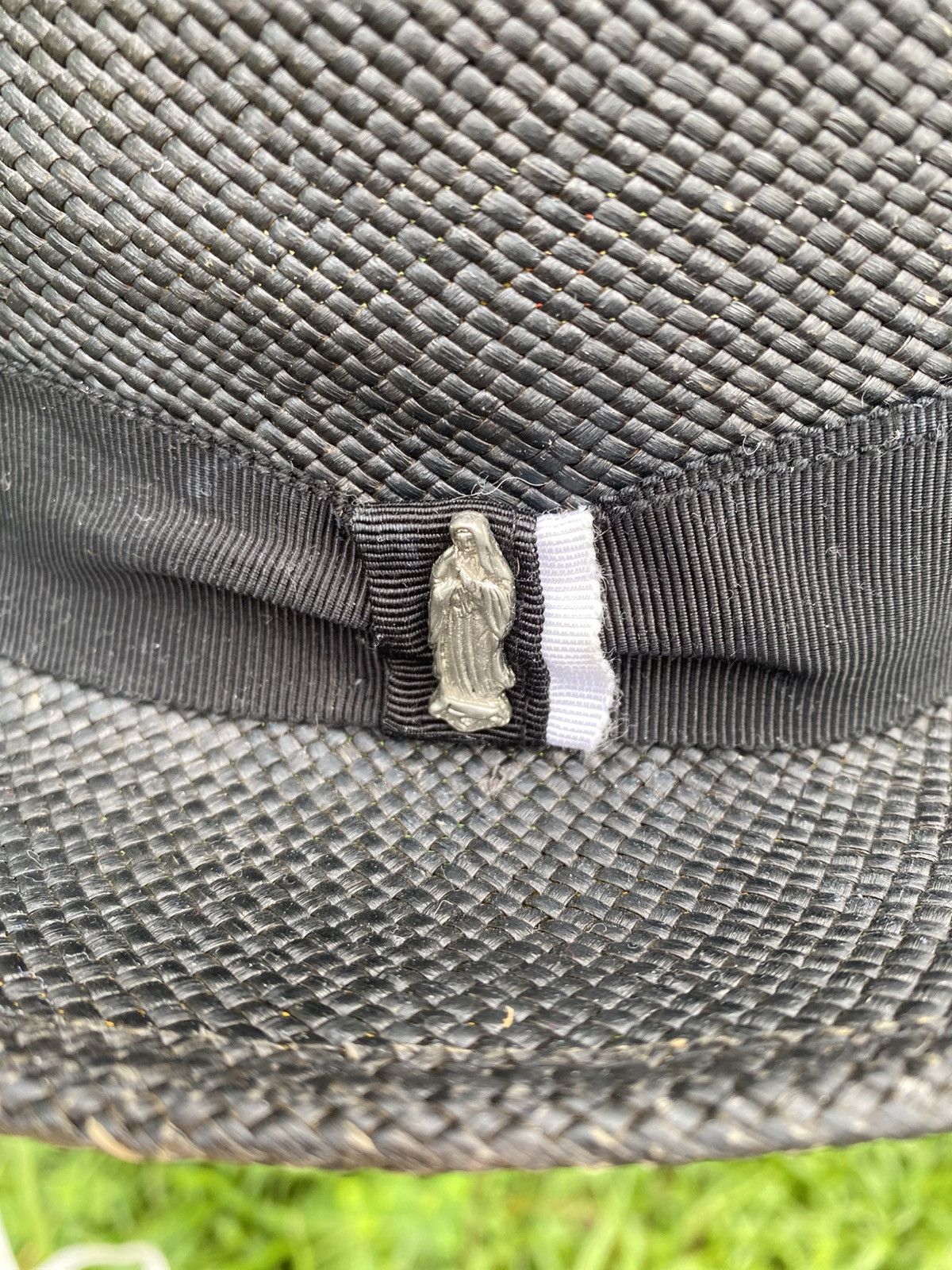 Japanese Brand THE CRIMIE BLACK SPRAY PANAMA GRASS HAT Size ONE SIZE - 5 Thumbnail