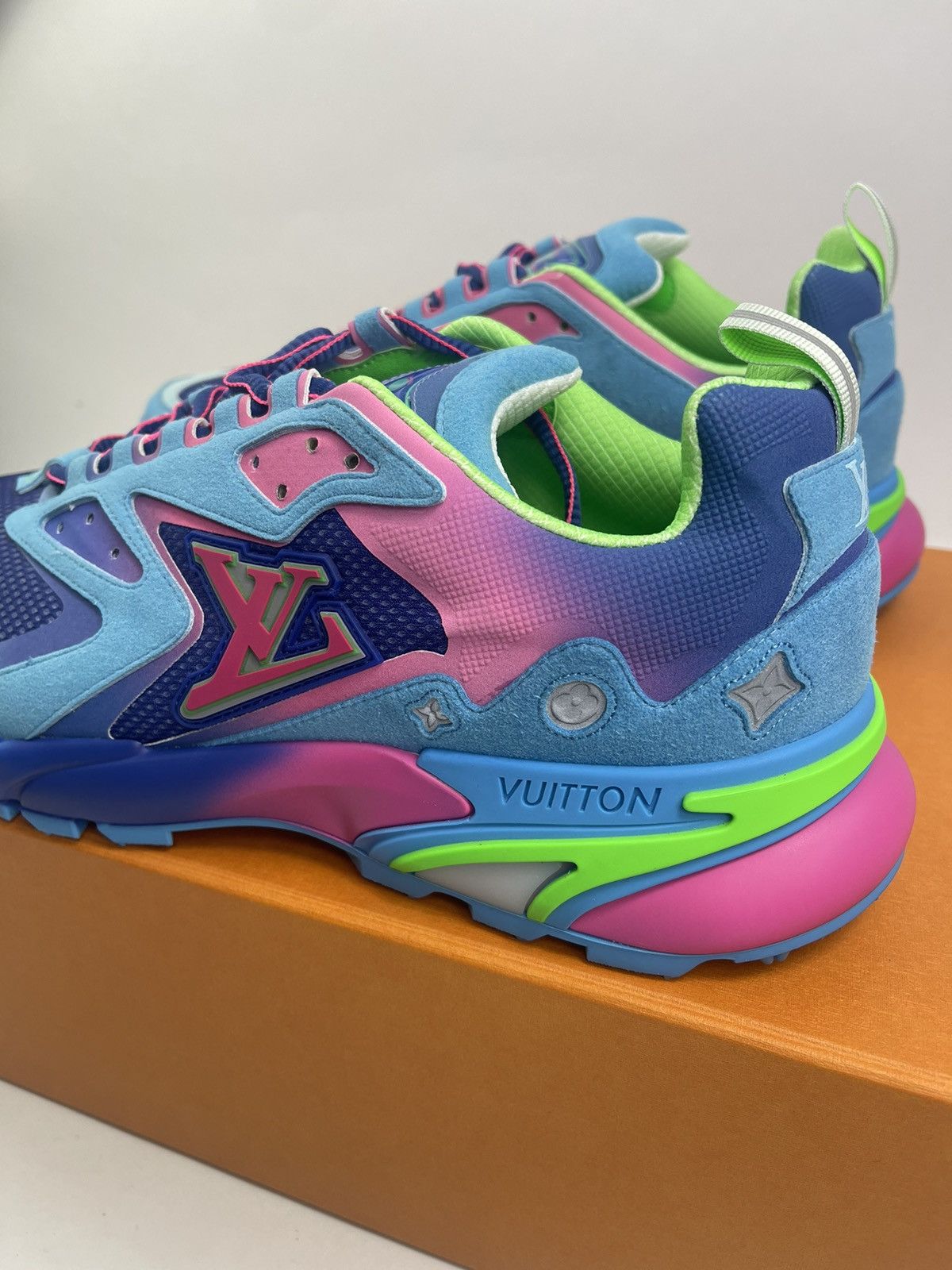 Louis Vuitton RUNNERS TATIC BLUE SNEAKERS Size US 10 / EU 43 - 8 Thumbnail