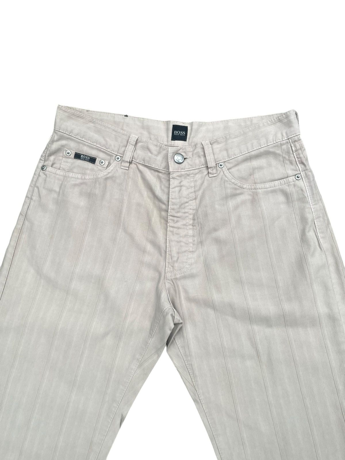 Designer Vintage Hugo Boss Herringbone Twill Size US 33 - 3 Thumbnail